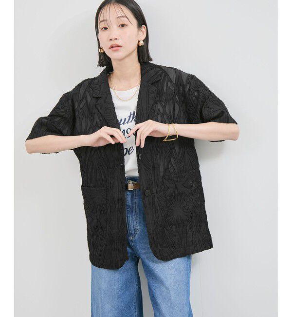VIS「シアージャガードハーフスリーブサマージャケット」|テーラードジャケット|