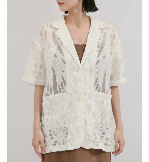 VIS「シアージャガードハーフスリーブサマージャケット」|テーラードジャケット|