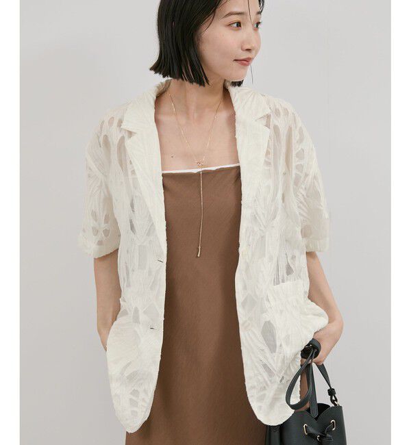 VIS「シアージャガードハーフスリーブサマージャケット」|テーラードジャケット|キナリ(16)