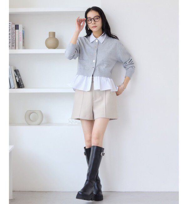 VIS「ジャージメルトンベルト付きショートパンツ」|チノ|