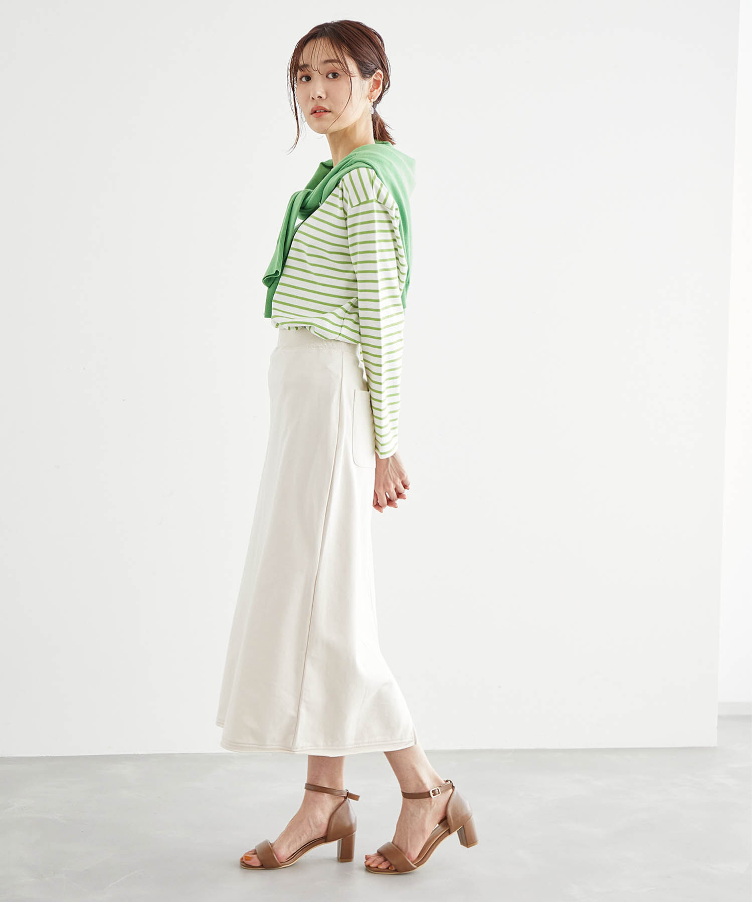 Rope&rsquo;Picnic「【セットアップ対応】ミニ裏毛ロングスカート」|スカート|