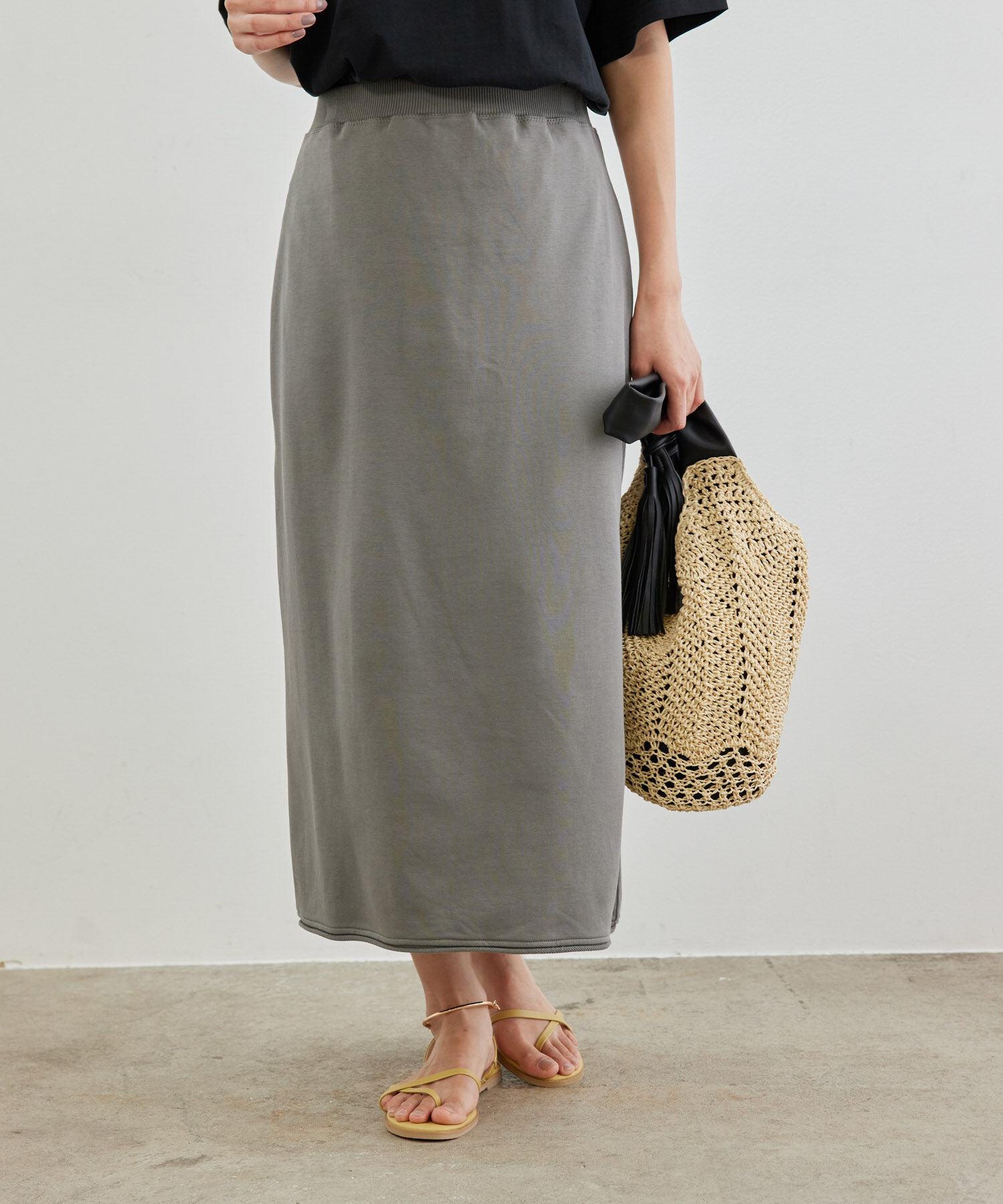 Rope&rsquo;Picnic「【セットアップ対応】ミニ裏毛ロングスカート」|スカート|