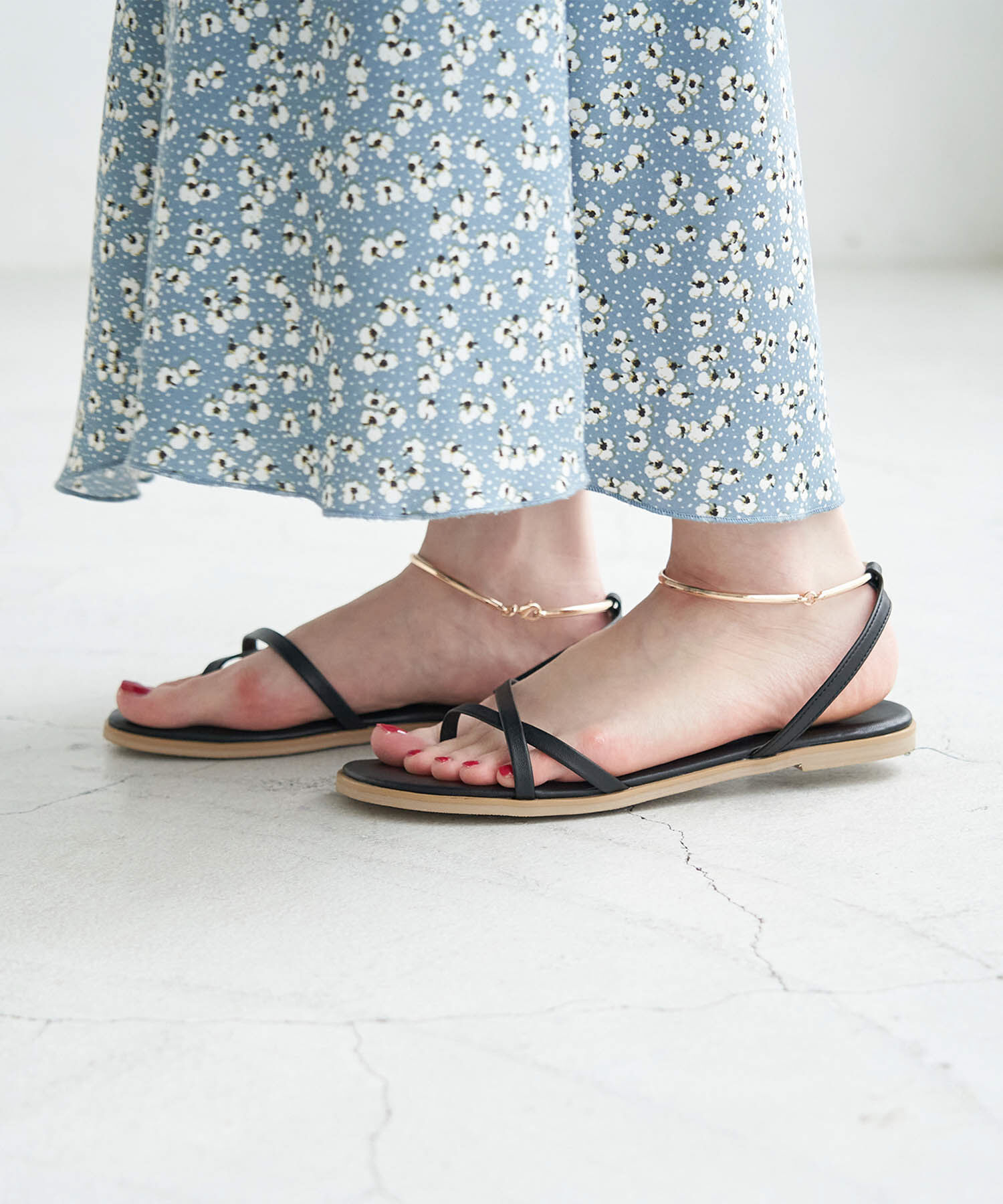 ROPE PICNIC PASSAGE「アンクレット付ストリングバックトングサンダル」|サンダル|