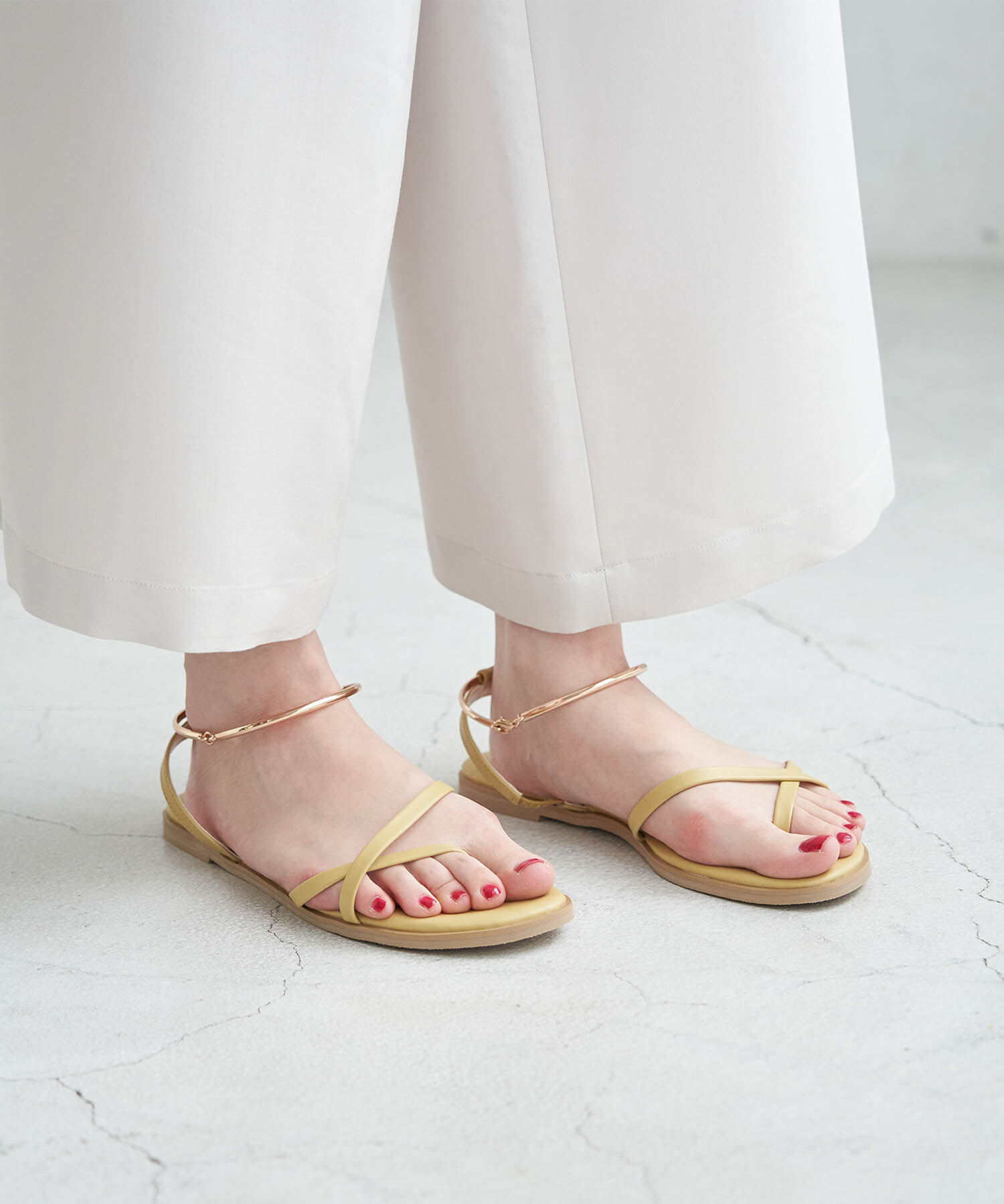 ROPE PICNIC PASSAGE「アンクレット付ストリングバックトングサンダル」|サンダル|