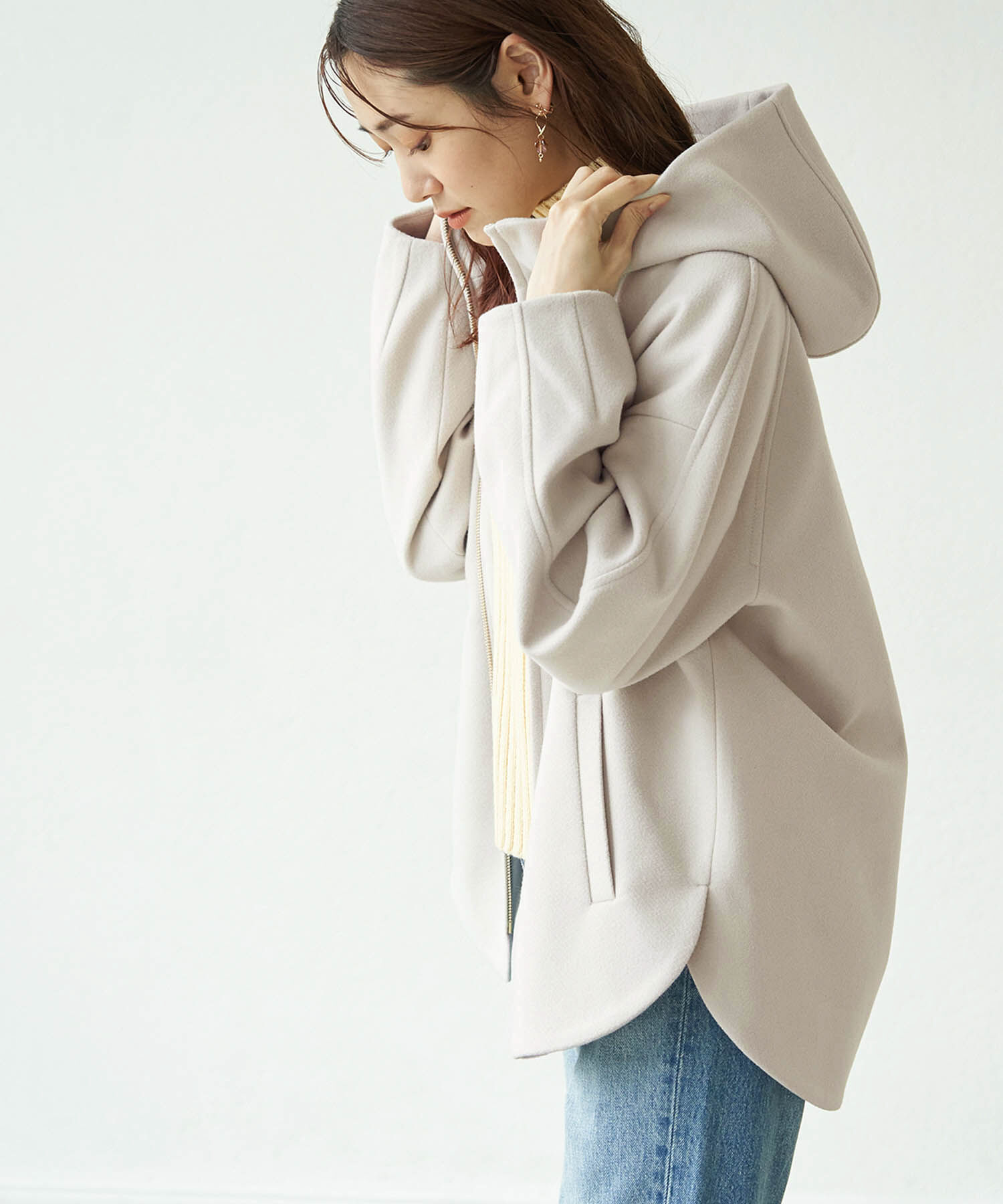 Rope&rsquo;Picnic「ジャージメルトンジップアップフーディ」|その他|