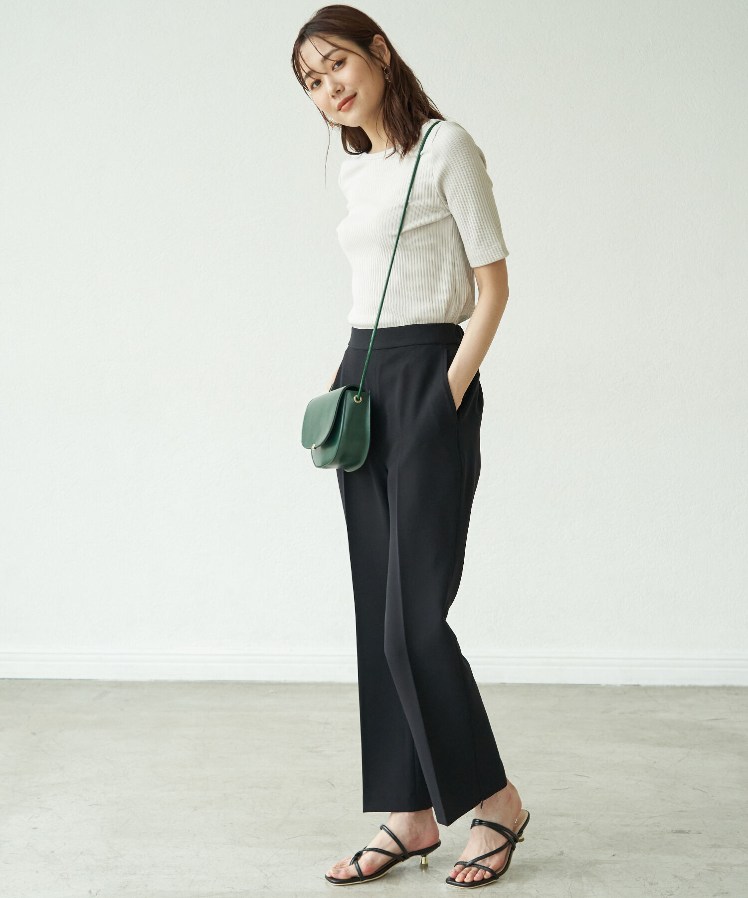 Rope&rsquo;Picnic「【ラク美】ファスナースリットパンツ」|その他|