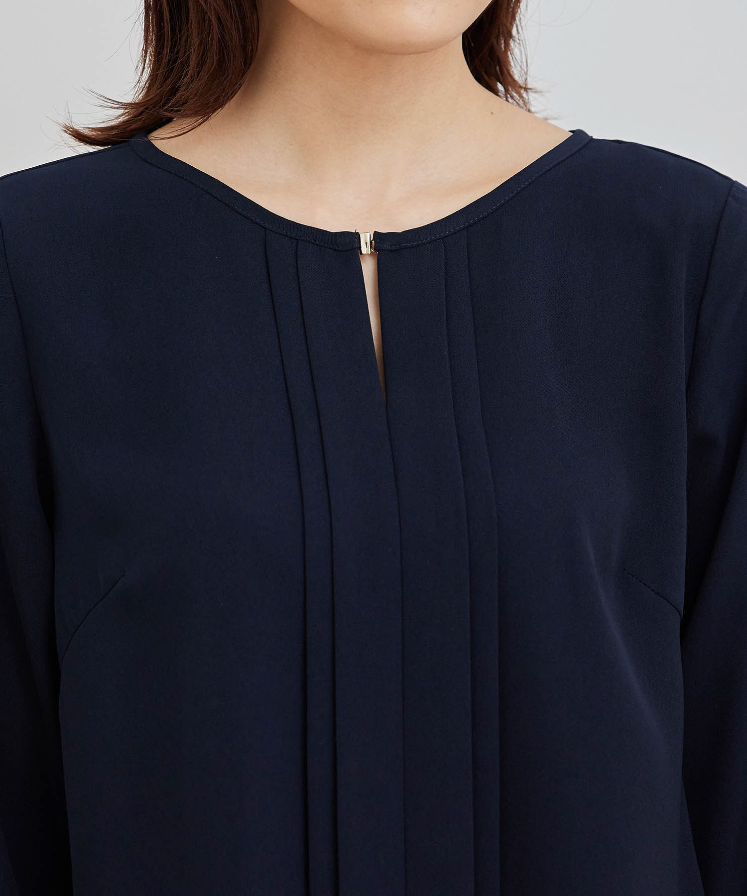 Rope&rsquo;Picnic「ゴールドパーツフロントタックブラウス」|シャツ・ブラウス|