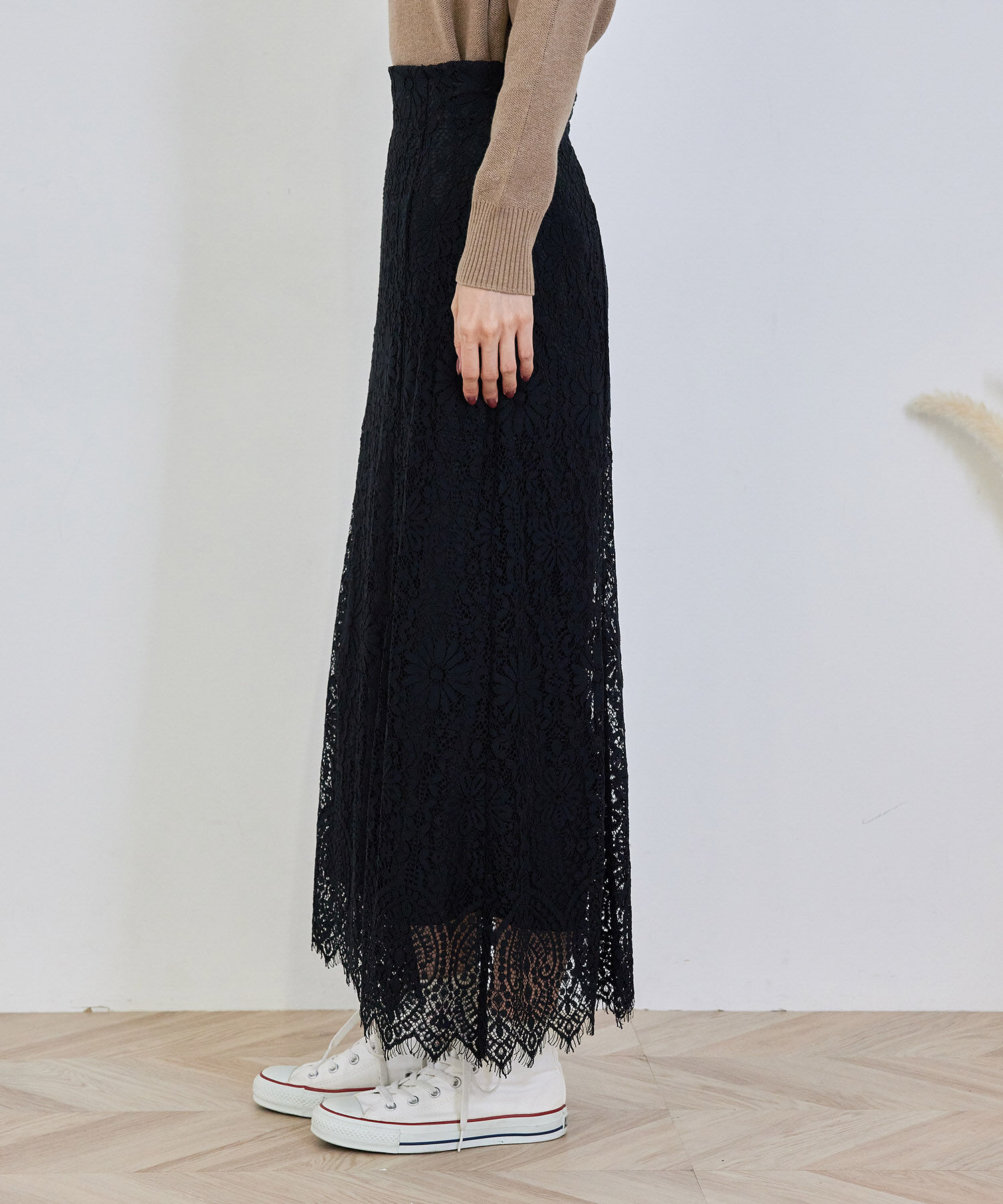 Rope&rsquo;Picnic「ハイウエストレーススカート」|スカート|