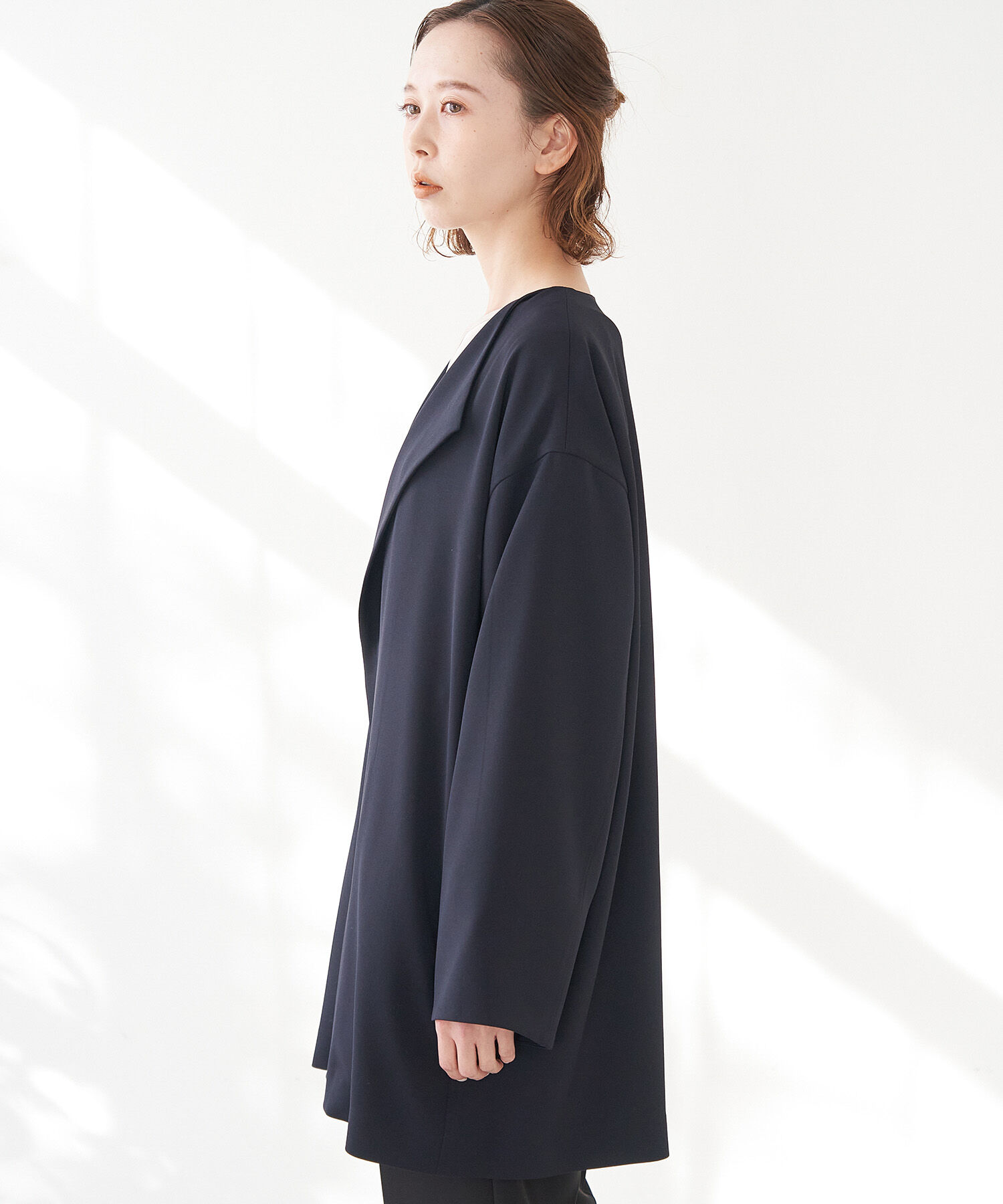 Rope&rsquo;Picnic「非フッ素撥水・UVカット/ドライギャバノーカラーコート　スプリングコート」|その他|