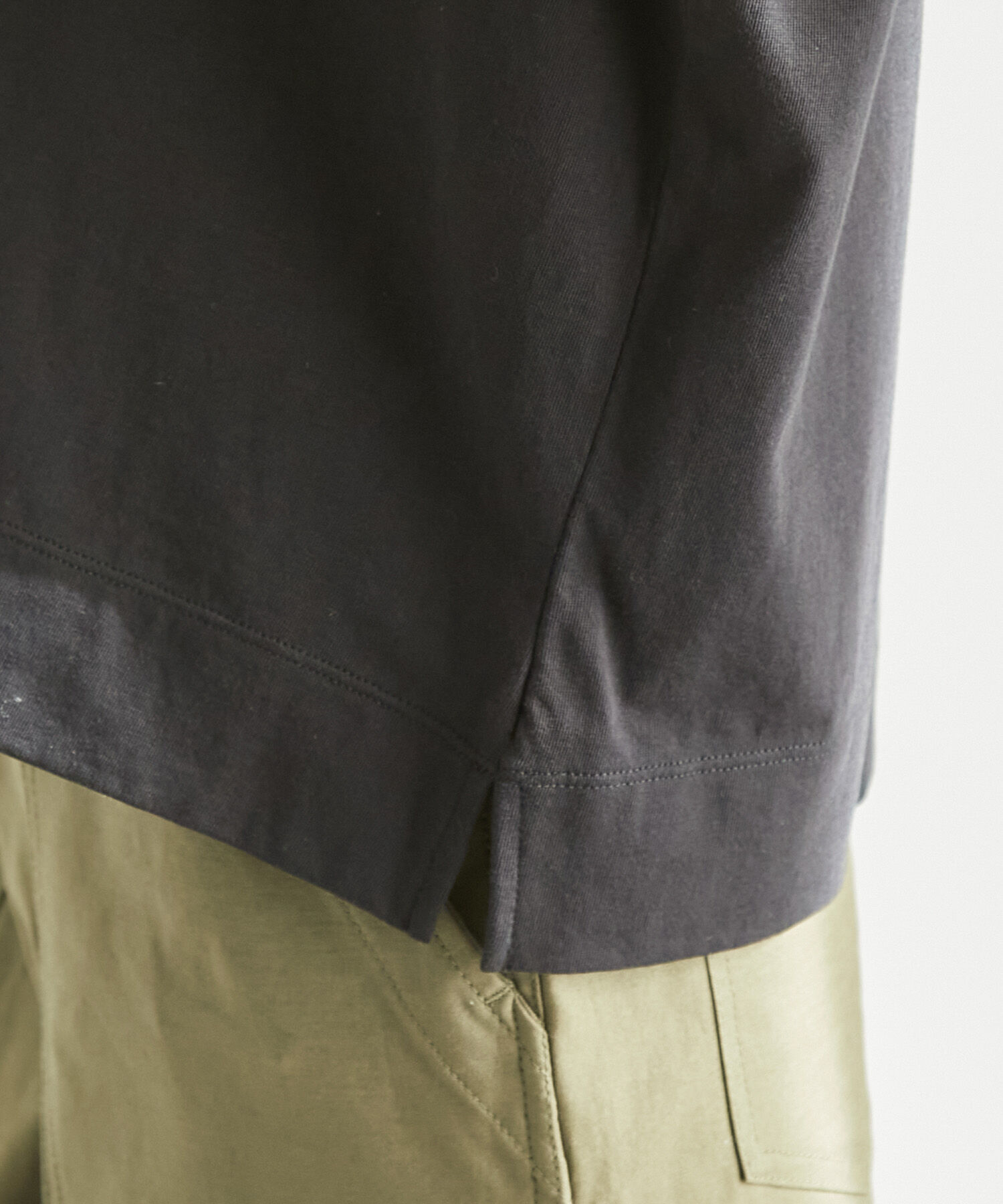 Rope&rsquo;Picnic「ラク美tee/TRUE COTTONモックネックフレンチスリーブトップス」|Tシャツ・カットソー|