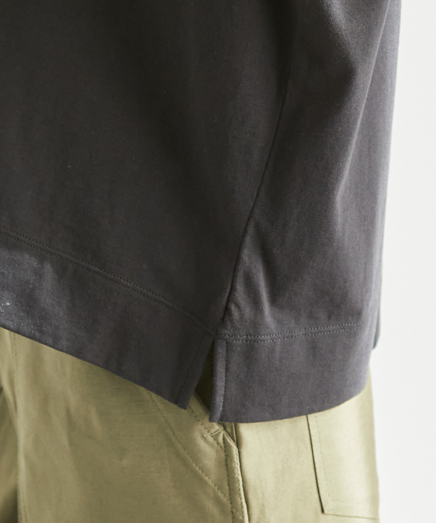 Rope&rsquo;Picnic「ラク美tee/TRUE COTTONモックネックフレンチスリーブトップス」|Tシャツ・カットソー|