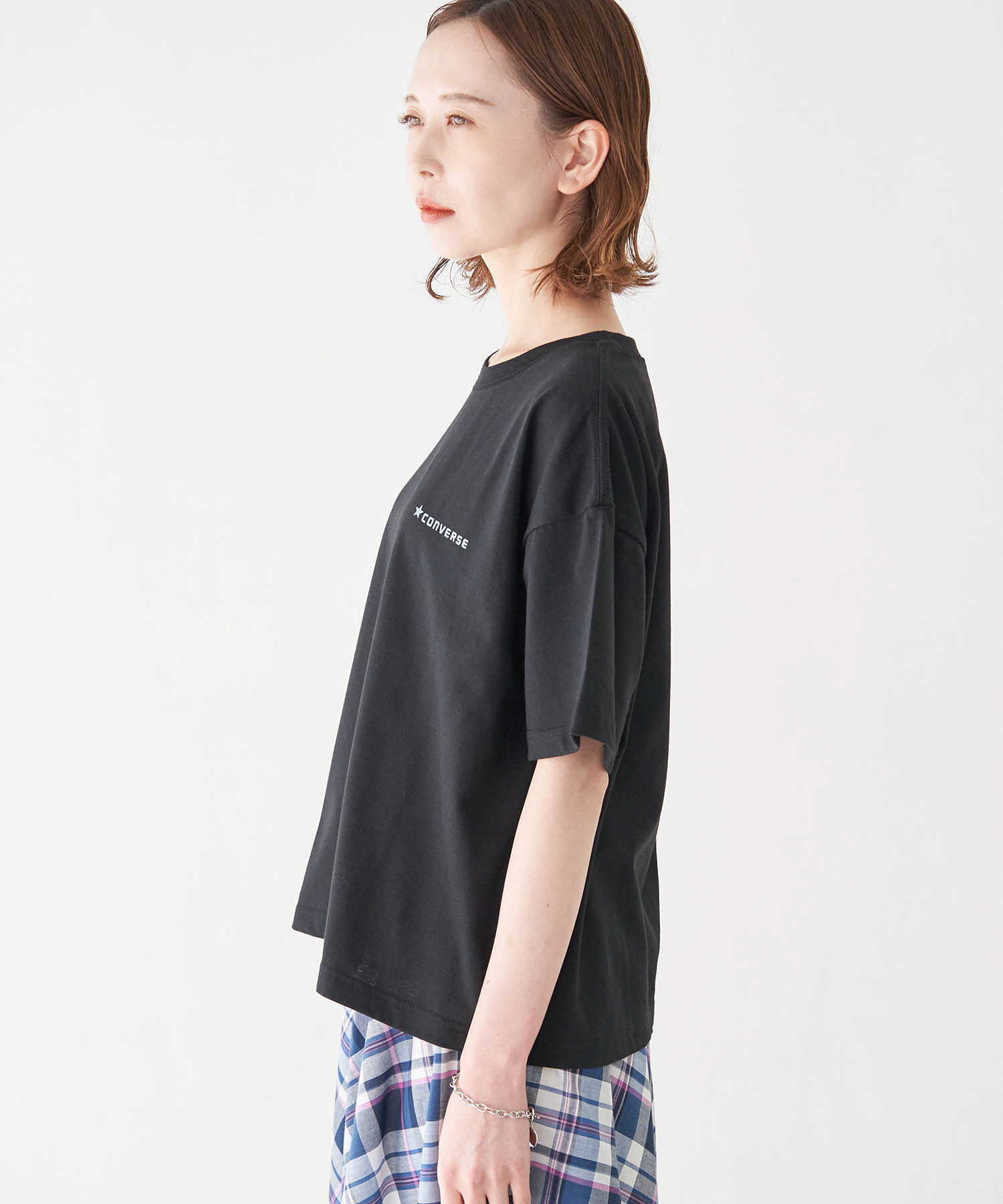 Rope&rsquo;Picnic「【COVERSE/コンバース】プレーティング天竺ロゴTシャツ」|Tシャツ・カットソー|