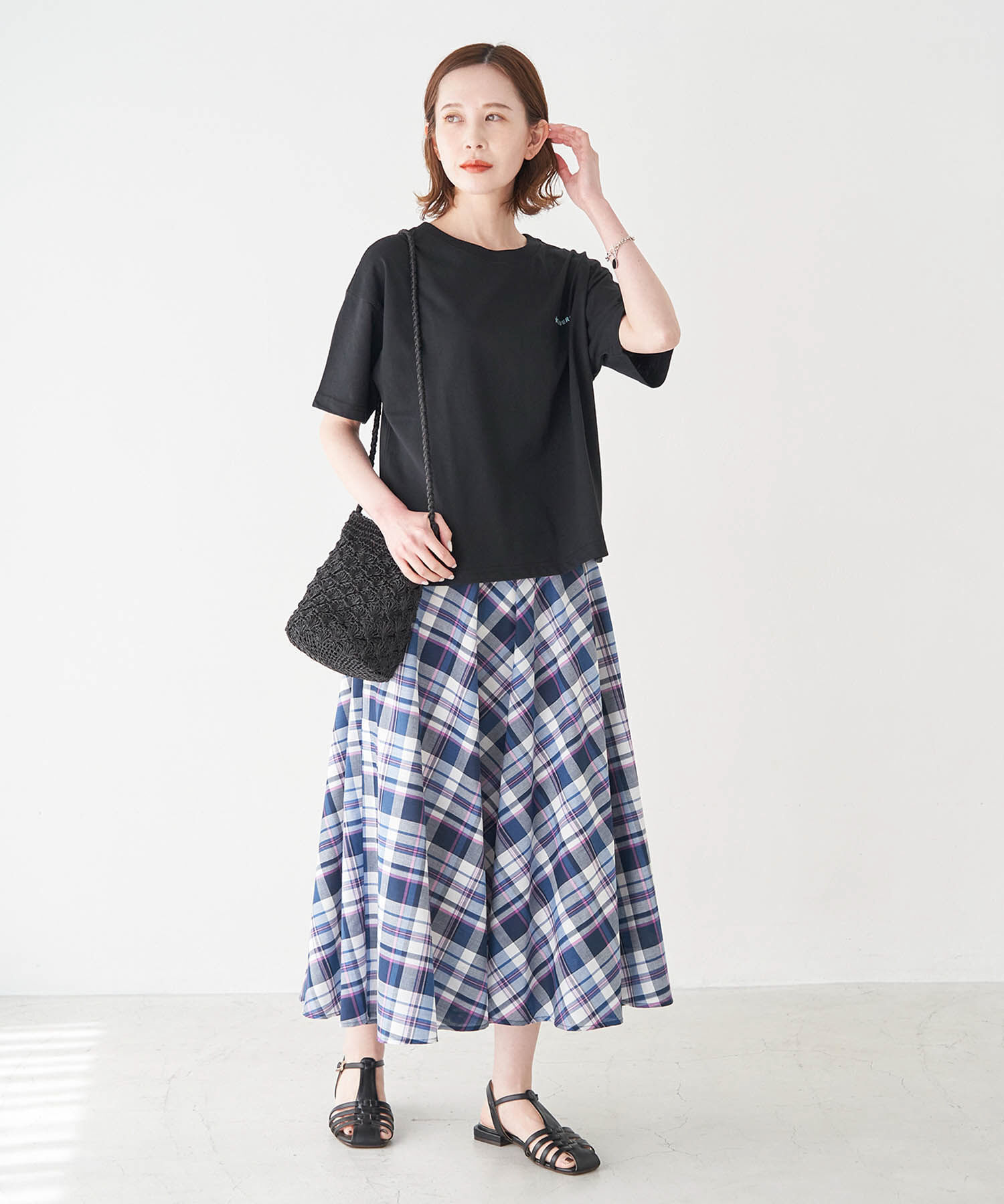 Rope&rsquo;Picnic「【COVERSE/コンバース】プレーティング天竺ロゴTシャツ」|Tシャツ・カットソー|