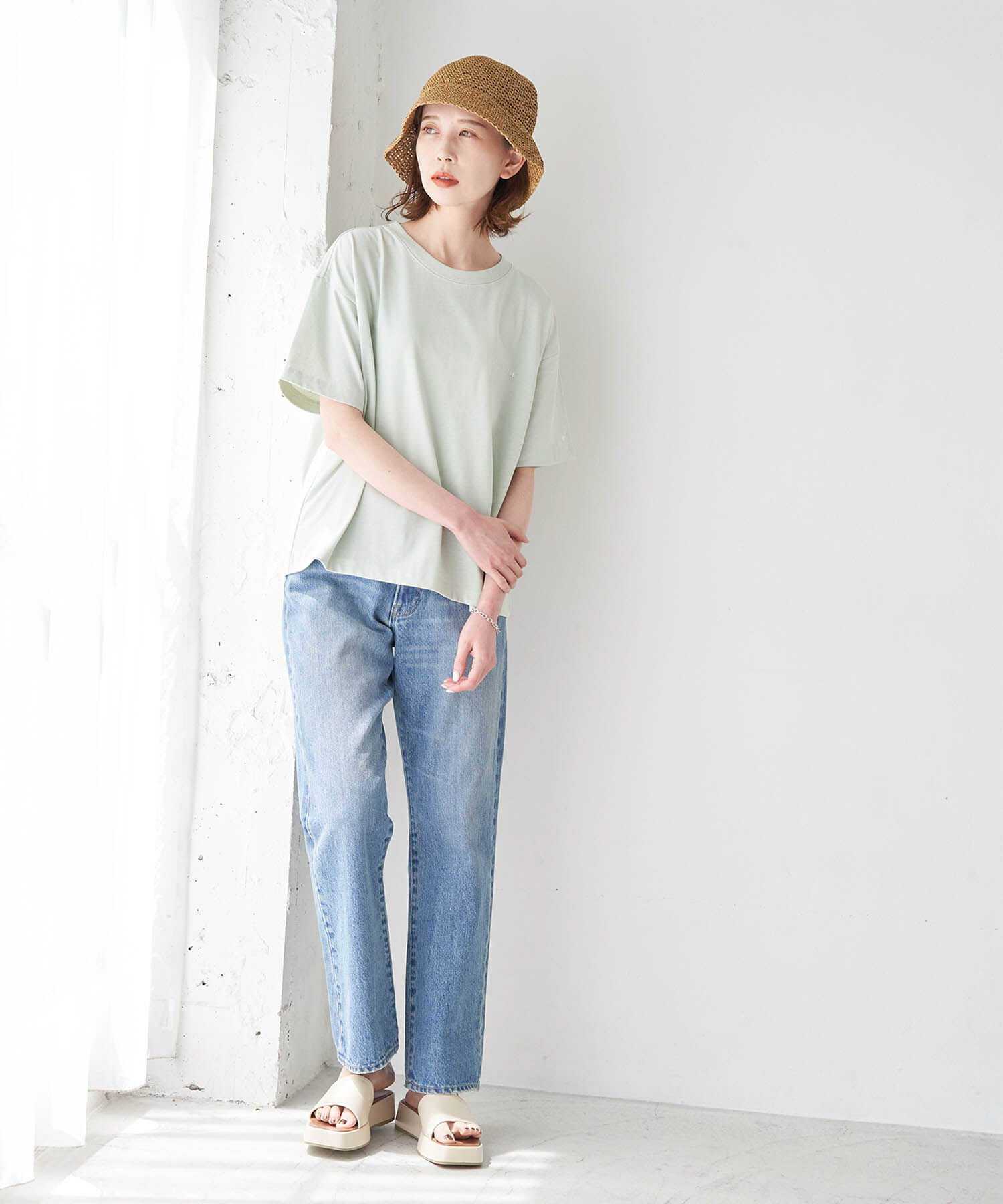 Rope&rsquo;Picnic「【COVERSE/コンバース】プレーティング天竺ロゴTシャツ」|Tシャツ・カットソー|