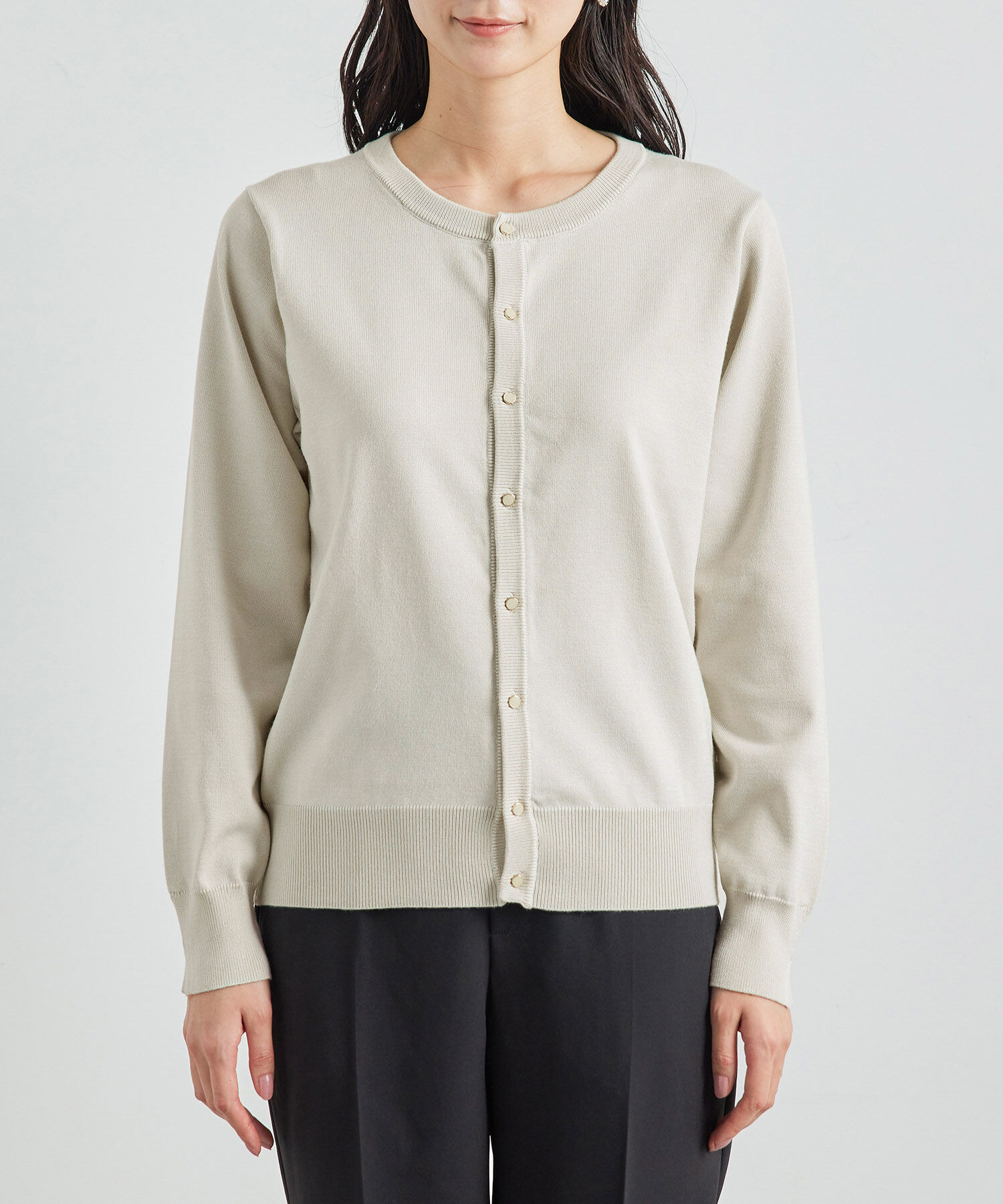 Rope&rsquo;Picnic「洗濯機OK/リンクコーデ/ベーシックカーディガン」|カーディガン|