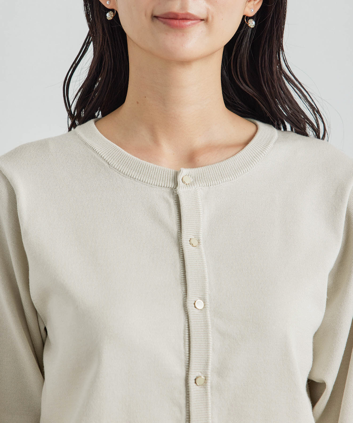 Rope&rsquo;Picnic「洗濯機OK/リンクコーデ/ベーシックカーディガン」|カーディガン|