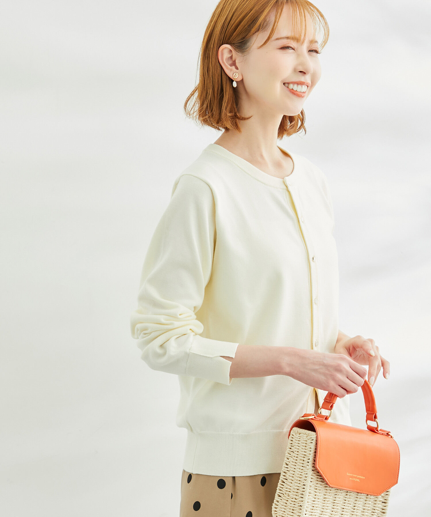 Rope&rsquo;Picnic「洗濯機OK/リンクコーデ/ベーシックカーディガン」|カーディガン|