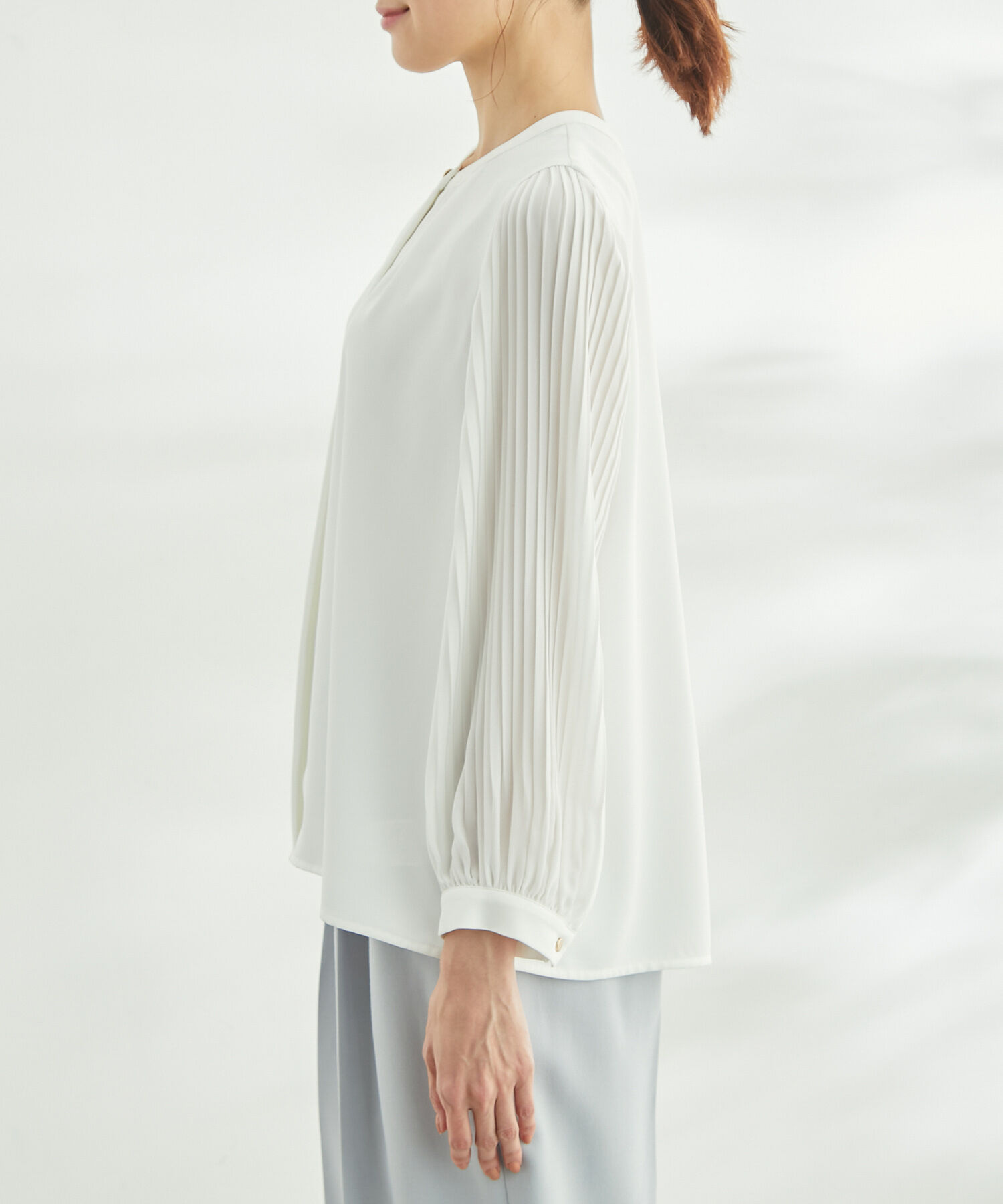 Rope&rsquo;Picnic「洗える/プリーツスリーブブラウス」|シャツ・ブラウス|