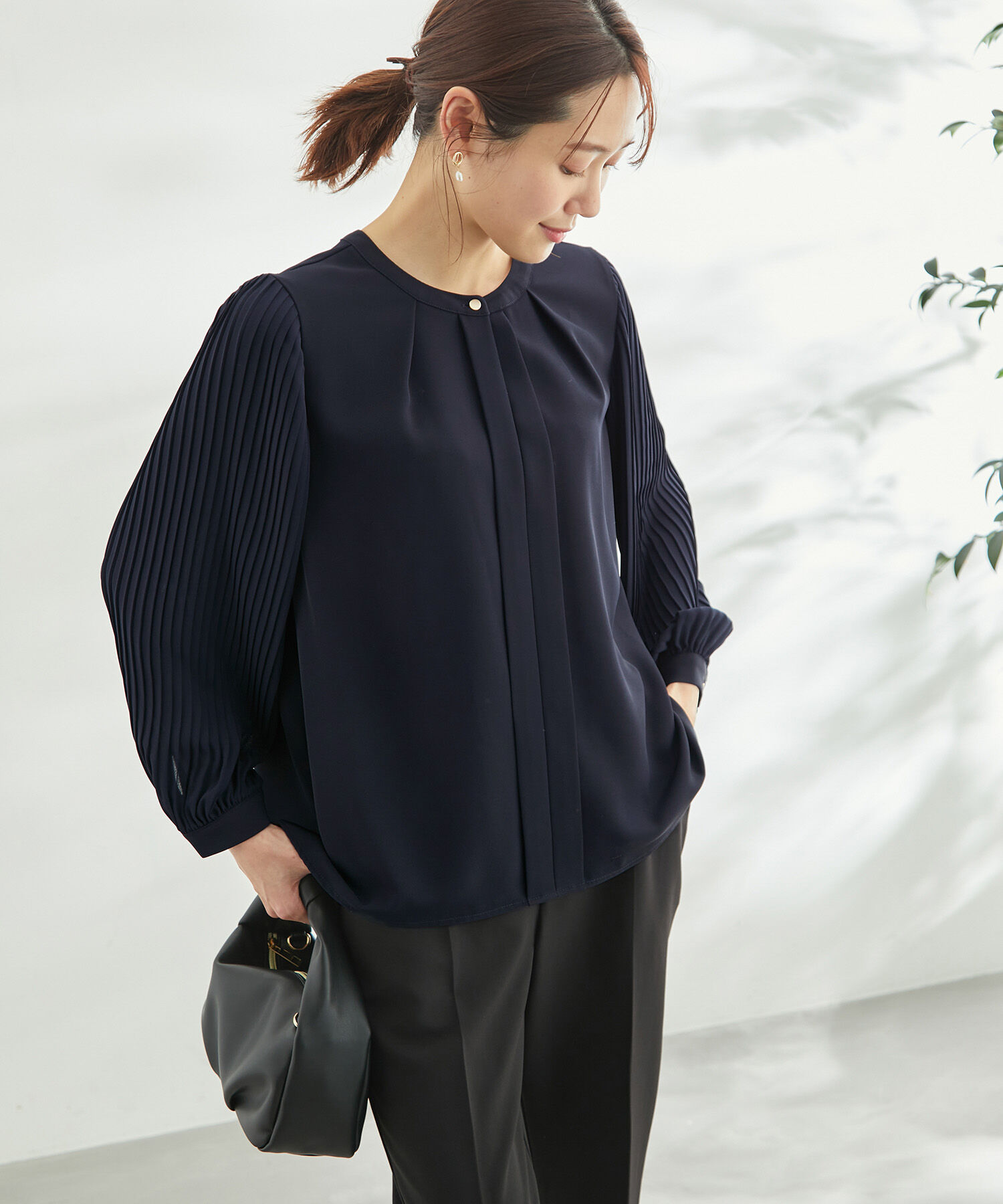 Rope&rsquo;Picnic「洗える/プリーツスリーブブラウス」|シャツ・ブラウス|