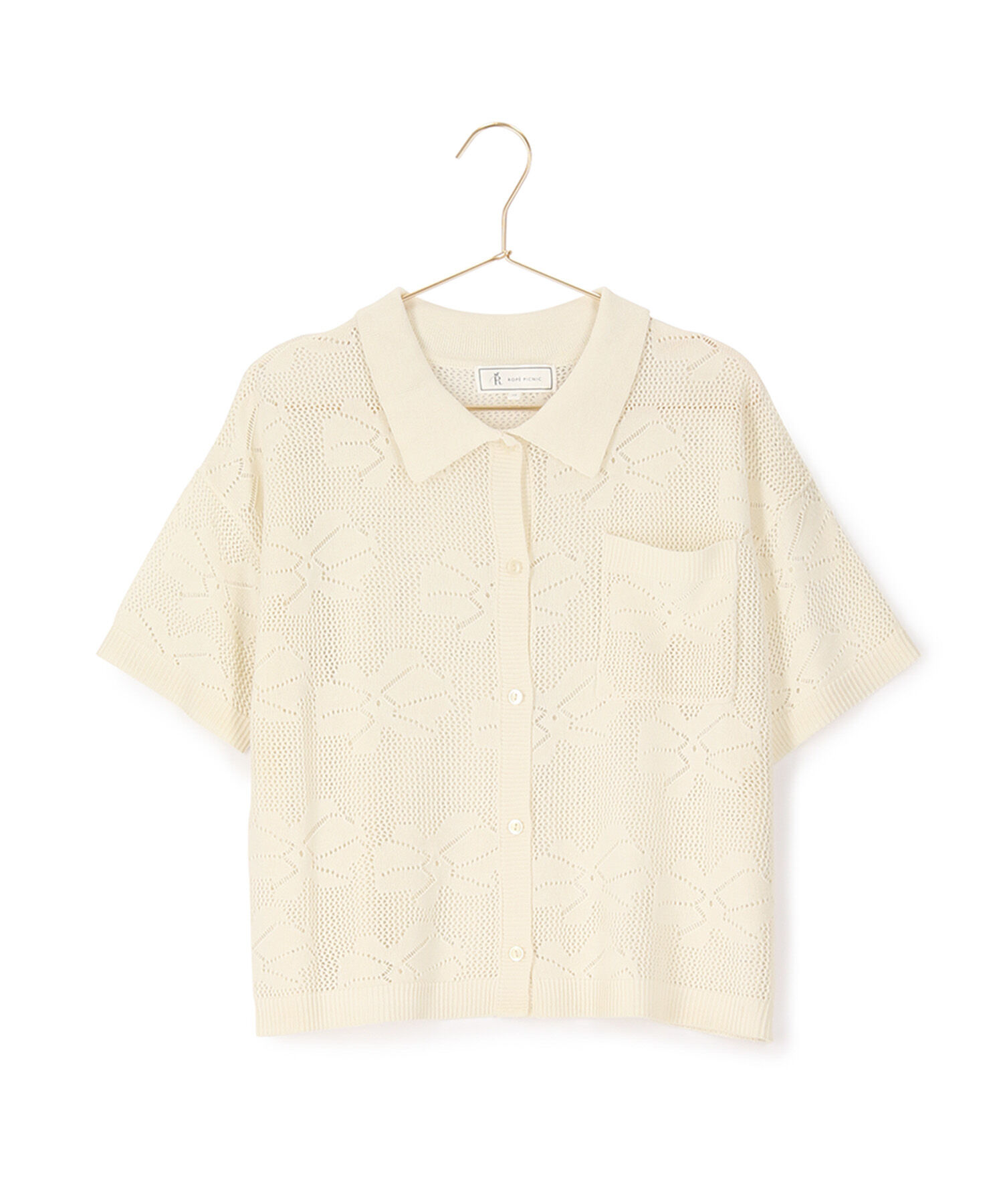 ROPE' PICNIC R「フラワーレースニットカーディガン」|カーディガン|