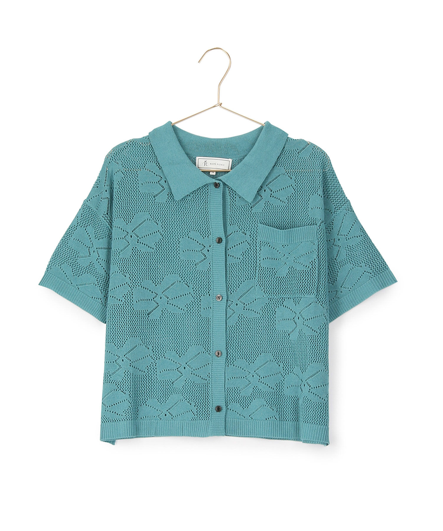 ROPE' PICNIC R「フラワーレースニットカーディガン」|カーディガン|