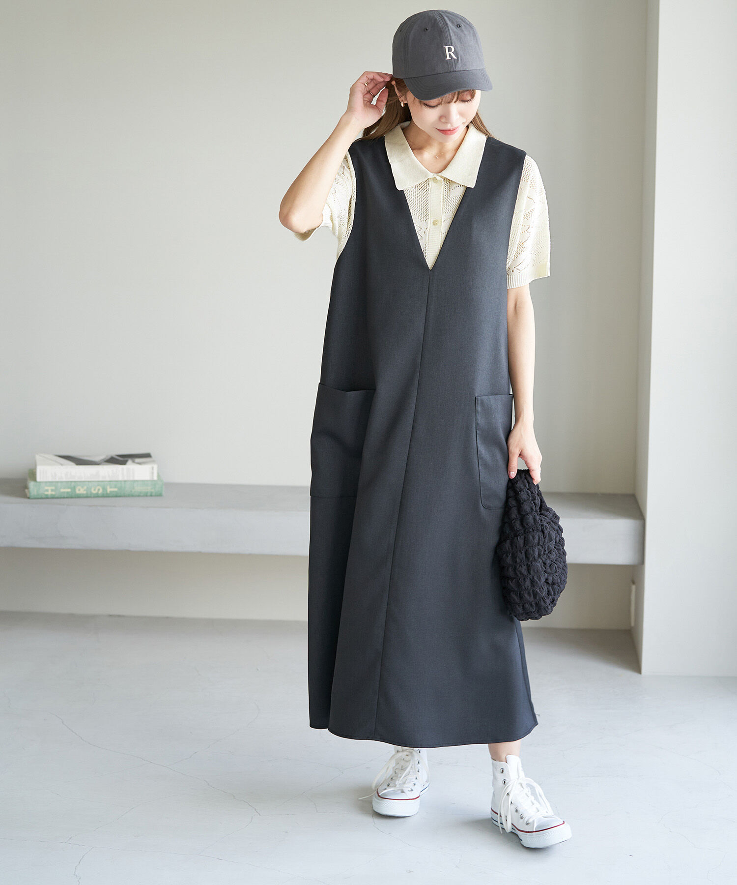 ROPE' PICNIC R「フラワーレースニットカーディガン」|カーディガン|