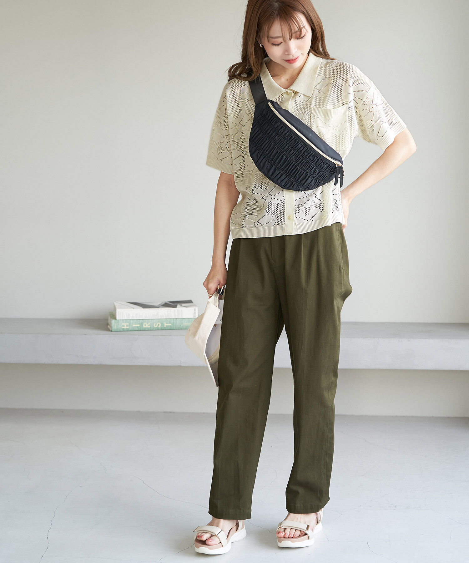 ROPE' PICNIC R「フラワーレースニットカーディガン」|カーディガン|