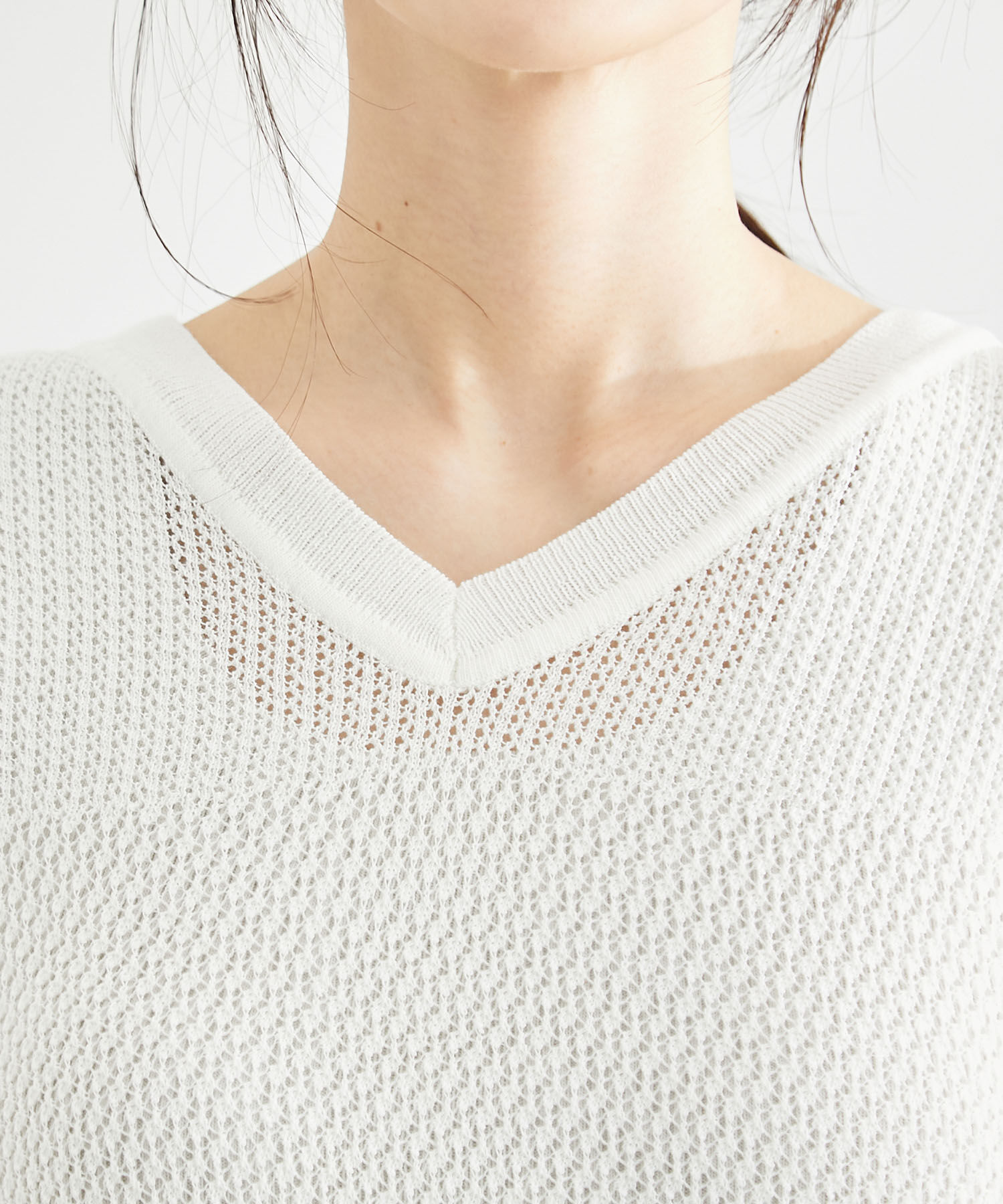 Rope&rsquo;Picnic「ERI SILK 透かしドルマンニットプルオーバー」|ニット・セーター|