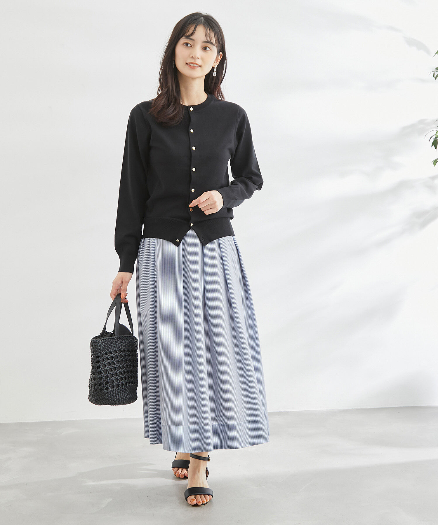 Rope&rsquo;Picnic「ENERGYシリーズ/ゴールドボタンカーディガン」|カーディガン|