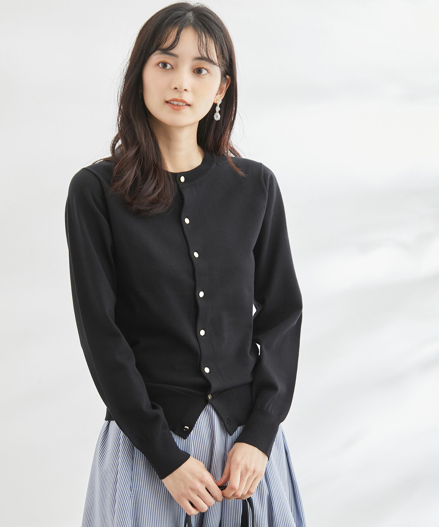 Rope&rsquo;Picnic「ENERGYシリーズ/ゴールドボタンカーディガン」|カーディガン|