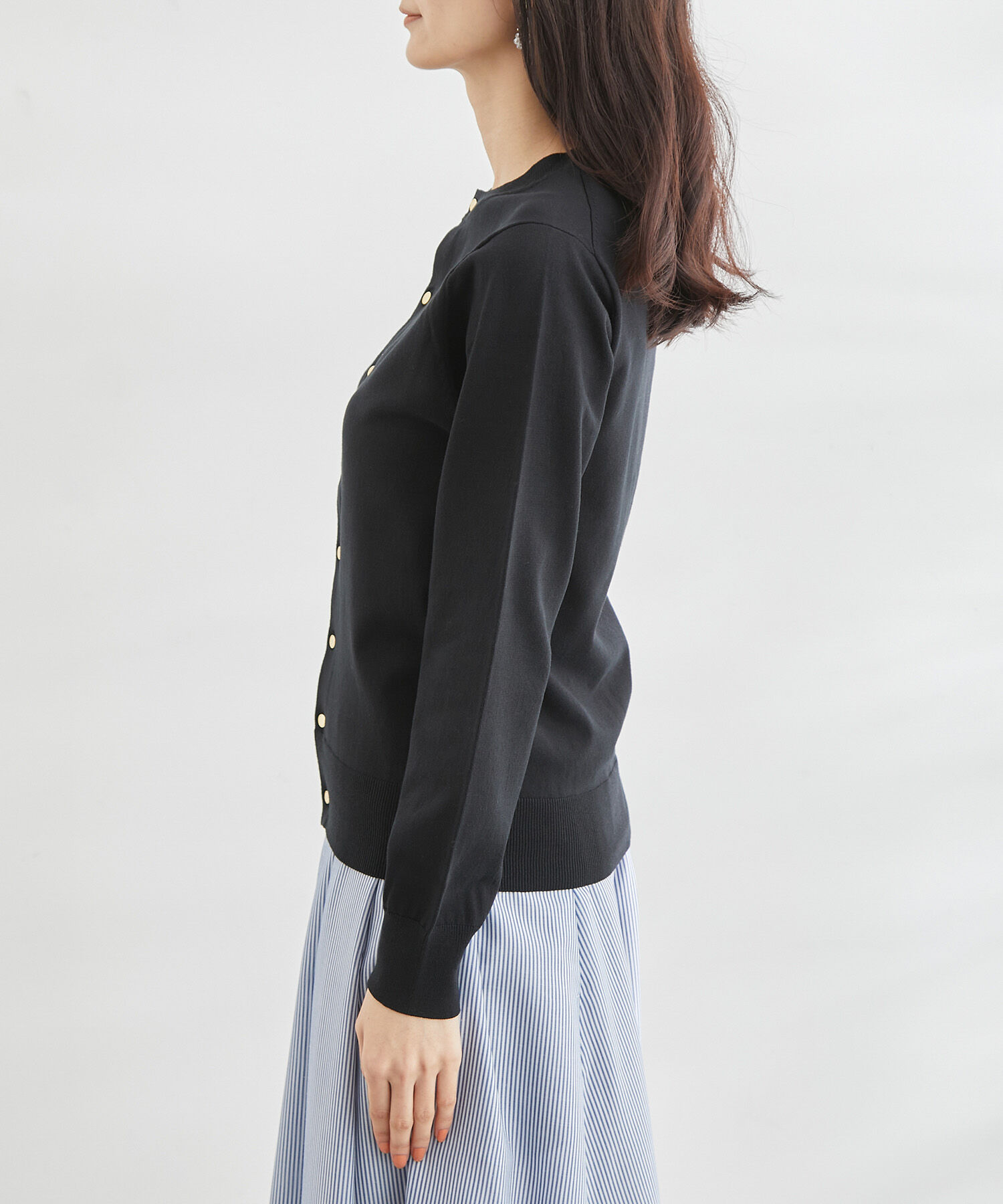 Rope&rsquo;Picnic「ENERGYシリーズ/ゴールドボタンカーディガン」|カーディガン|