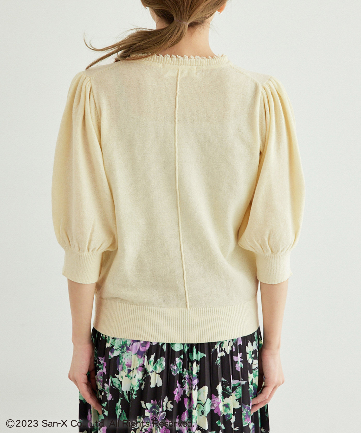 Rope&rsquo;Picnic「【Rilakkuma(リラックマ) 】meets ROPE' PICNIC/フリルニットプルオーバー」|ニット・セーター|