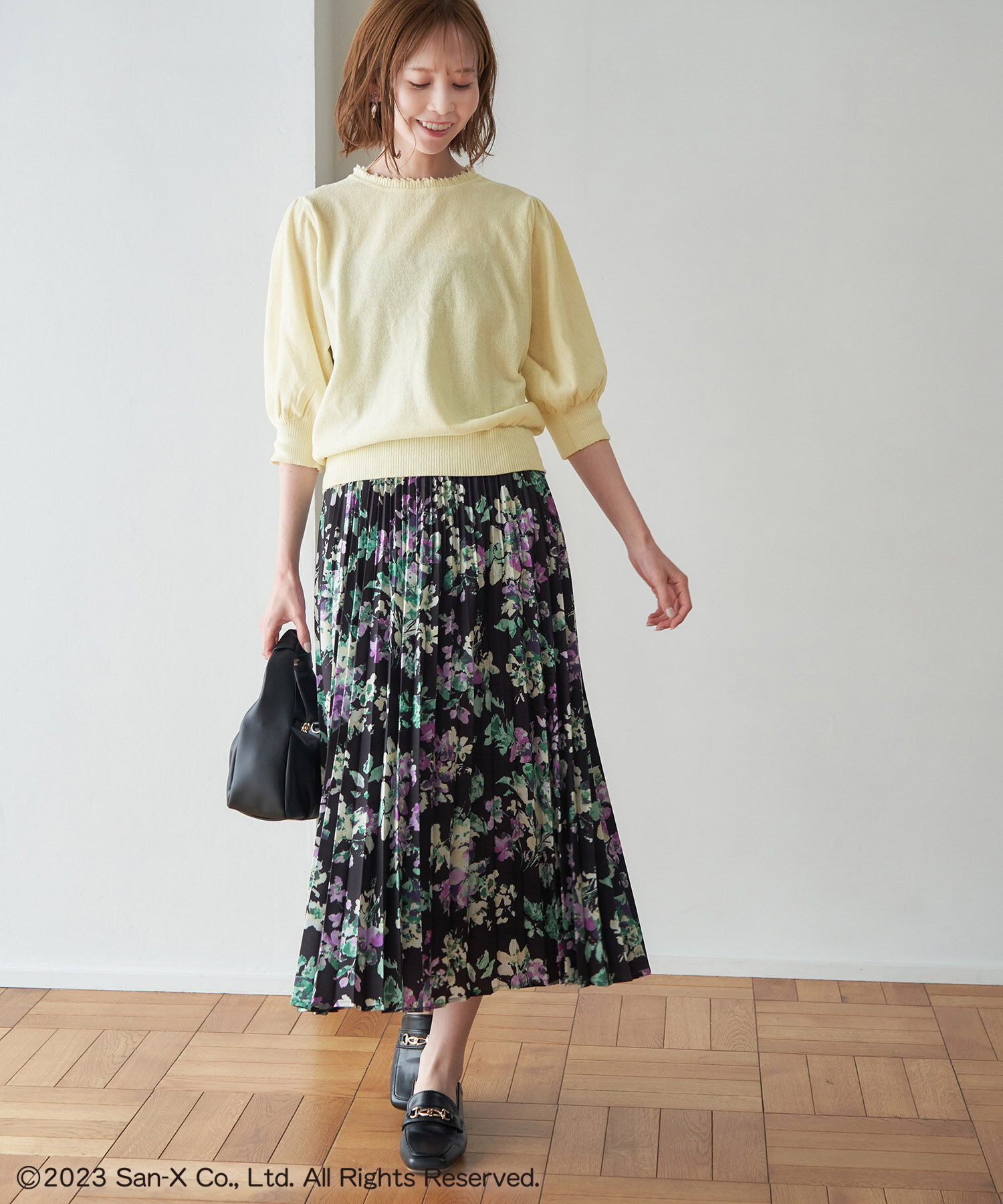 Rope&rsquo;Picnic「【Rilakkuma(リラックマ) 】meets ROPE' PICNIC/フリルニットプルオーバー」|ニット・セーター|