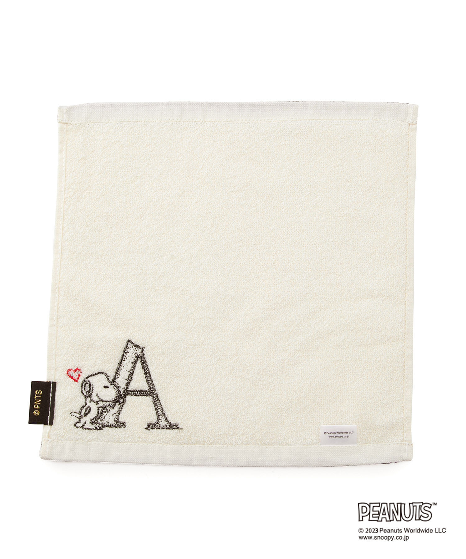 ROPE PICNIC PASSAGE「【PEANUTS】スヌーピーイニシャルミニタオル」|ハンカチ|