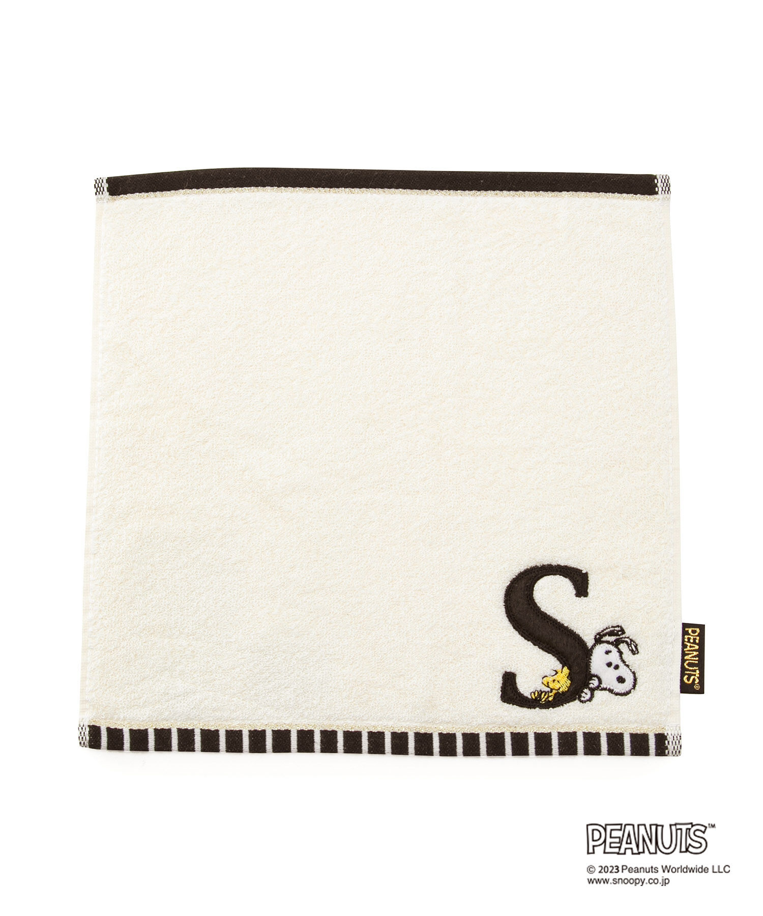 ROPE PICNIC PASSAGE「【PEANUTS】スヌーピーイニシャルミニタオル」|ハンカチ|ホワイト系(14)