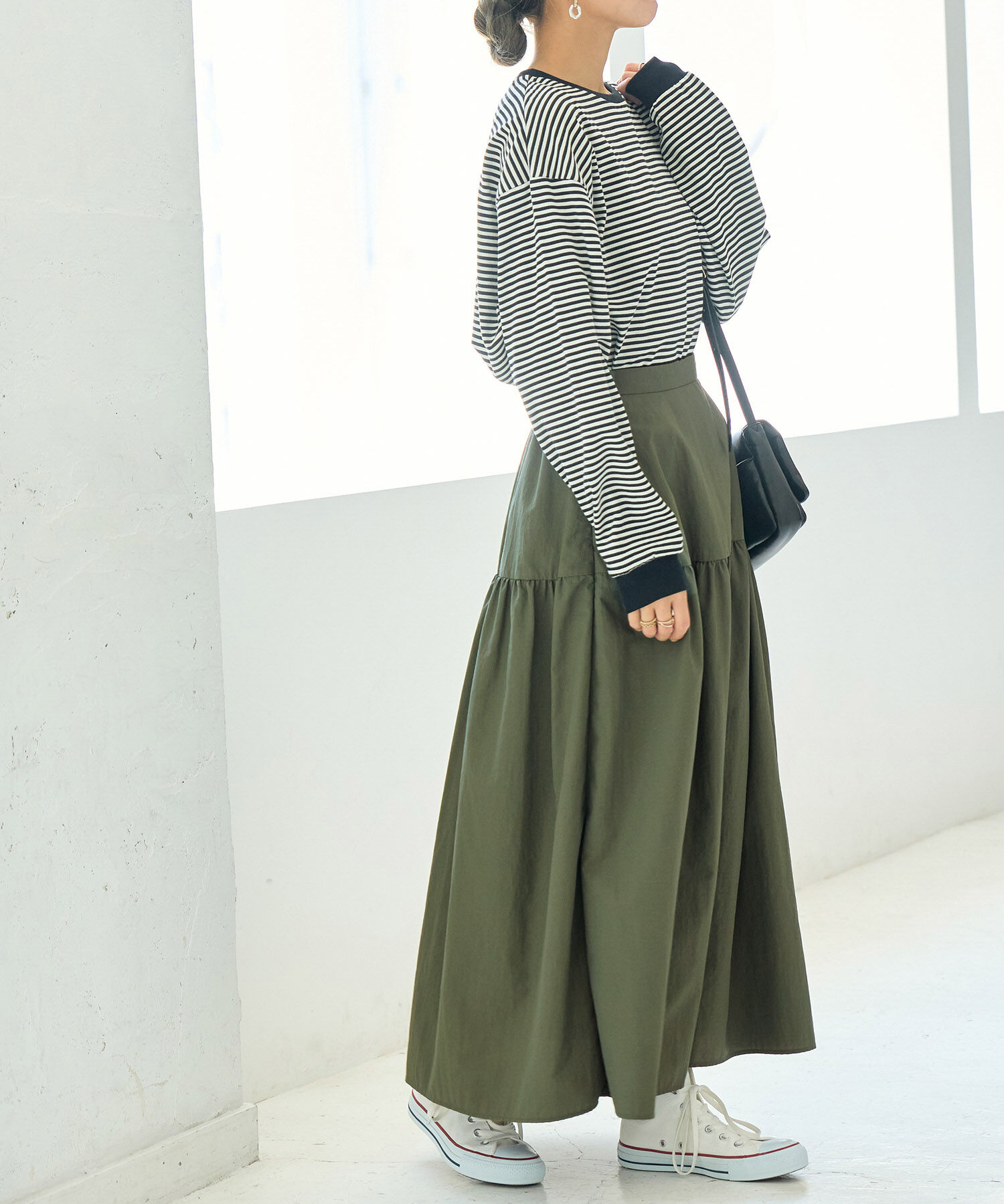 ROPE' PICNIC R「ナイロンギャザースカート」|スカート|