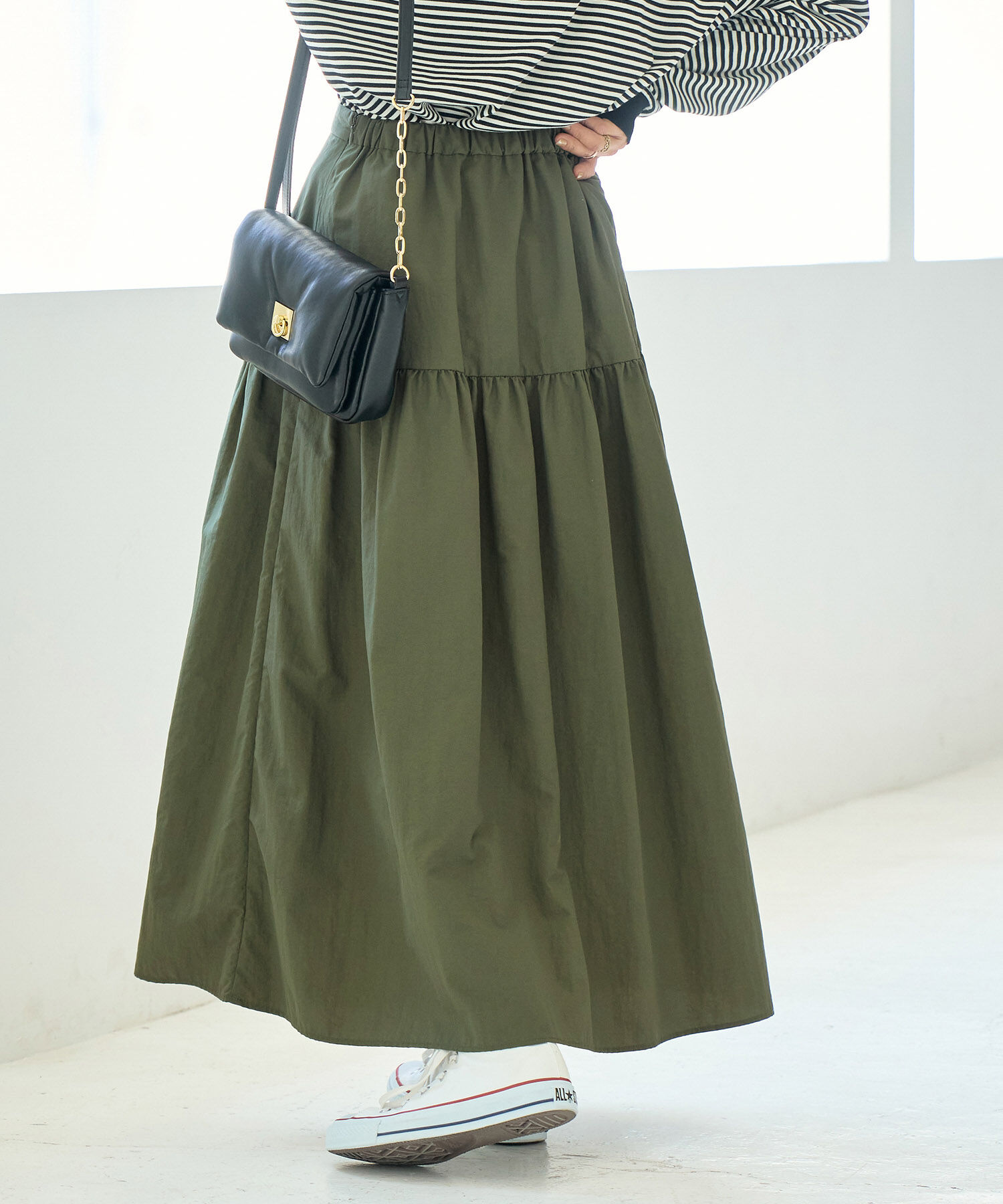 ROPE' PICNIC R「ナイロンギャザースカート」|スカート|