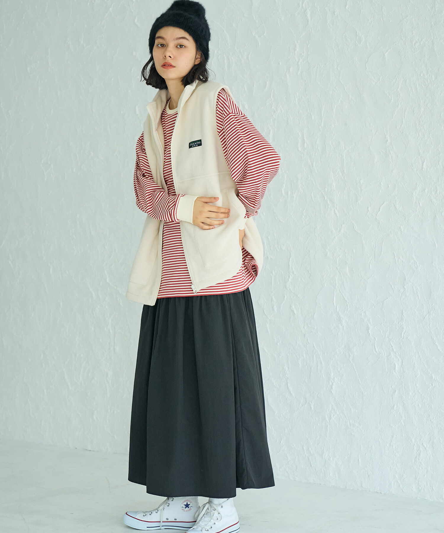 ROPE' PICNIC R「ナイロンギャザースカート」|スカート|