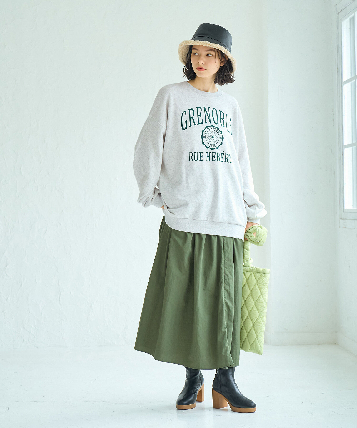 ROPE' PICNIC R「ナイロンギャザースカート」|スカート|