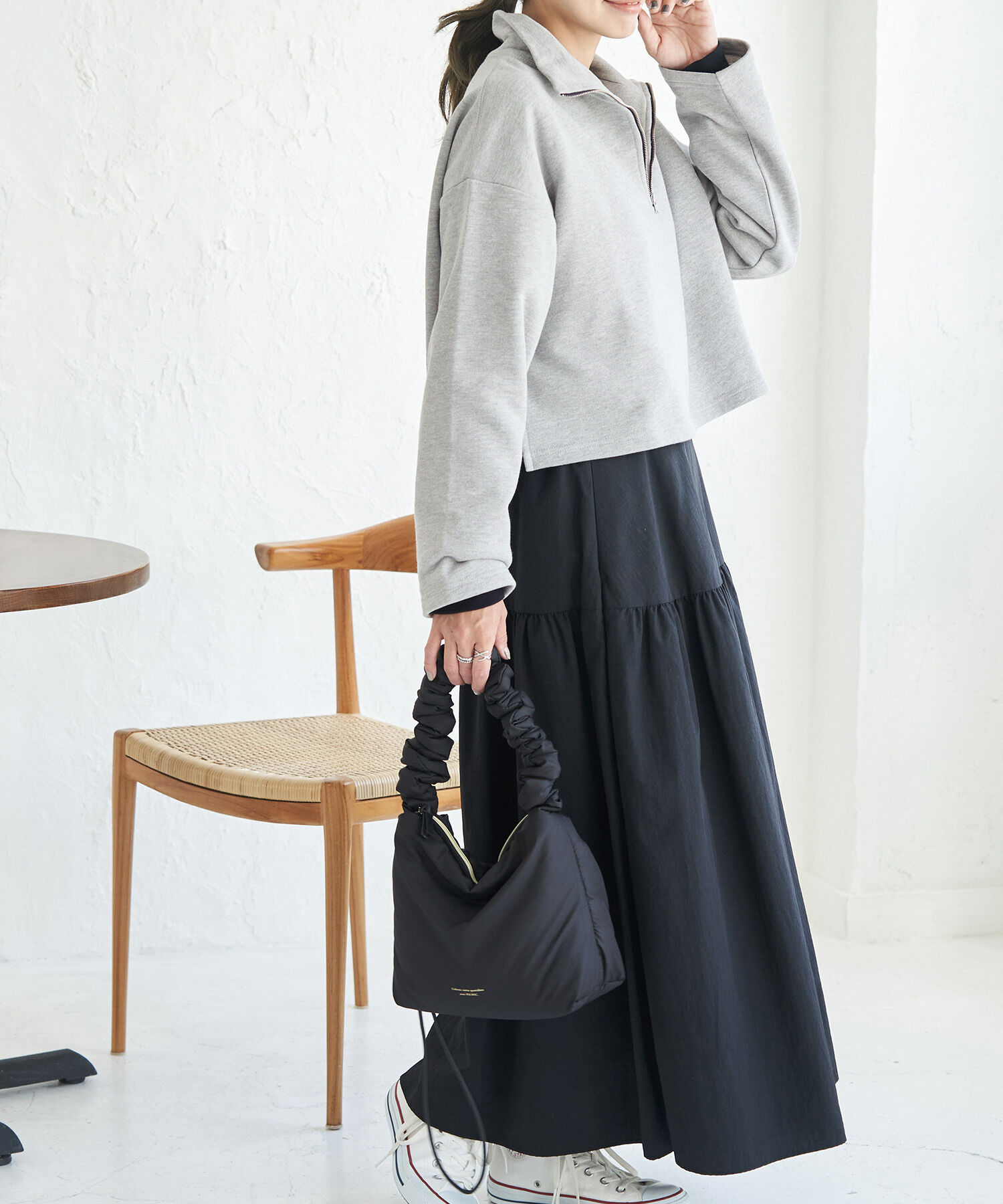 ROPE' PICNIC R「ナイロンギャザースカート」|スカート|