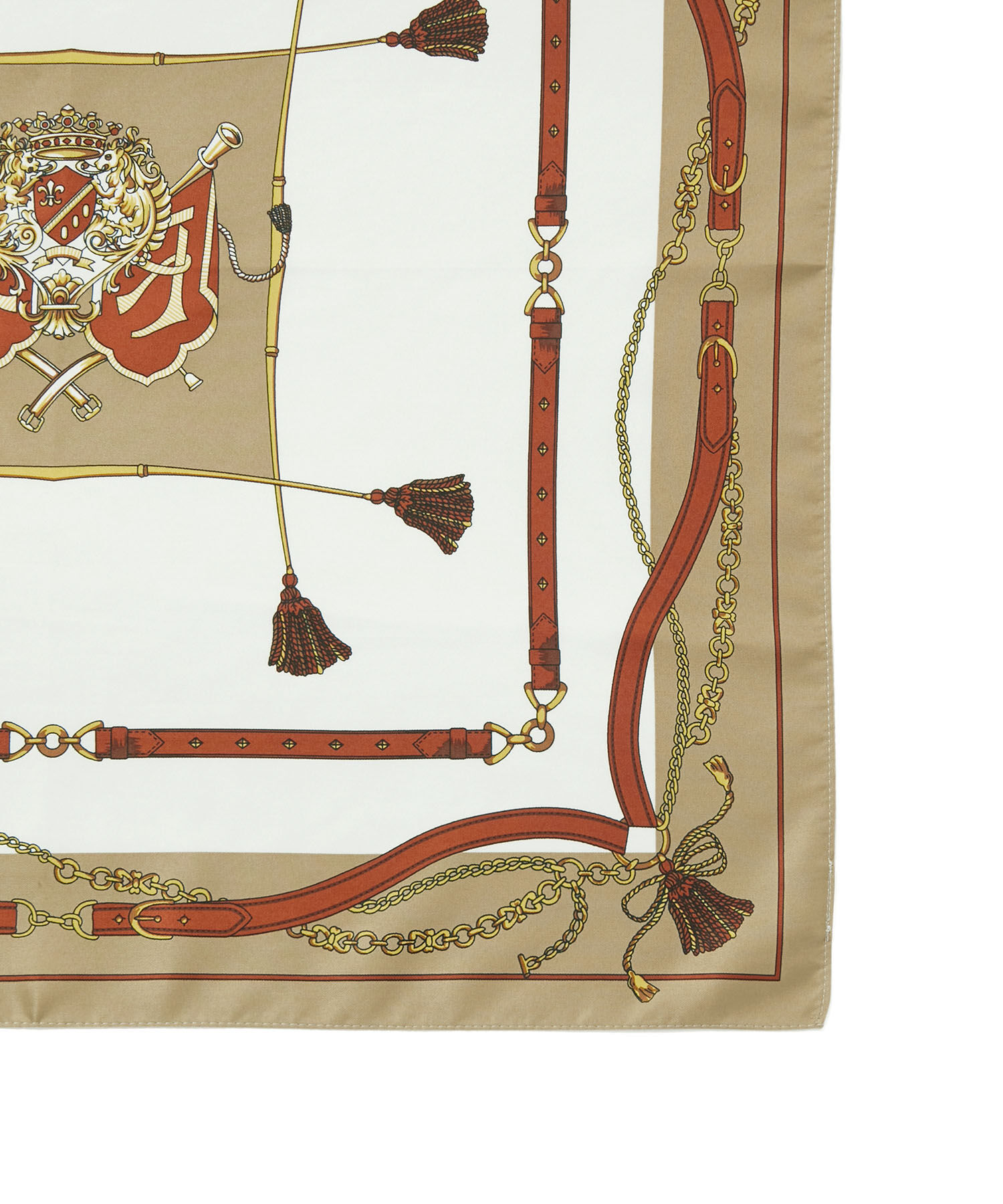 ROPE PICNIC PASSAGE「リング付きビンテージライクプリントスカーフ」|バンダナ・スカーフ|