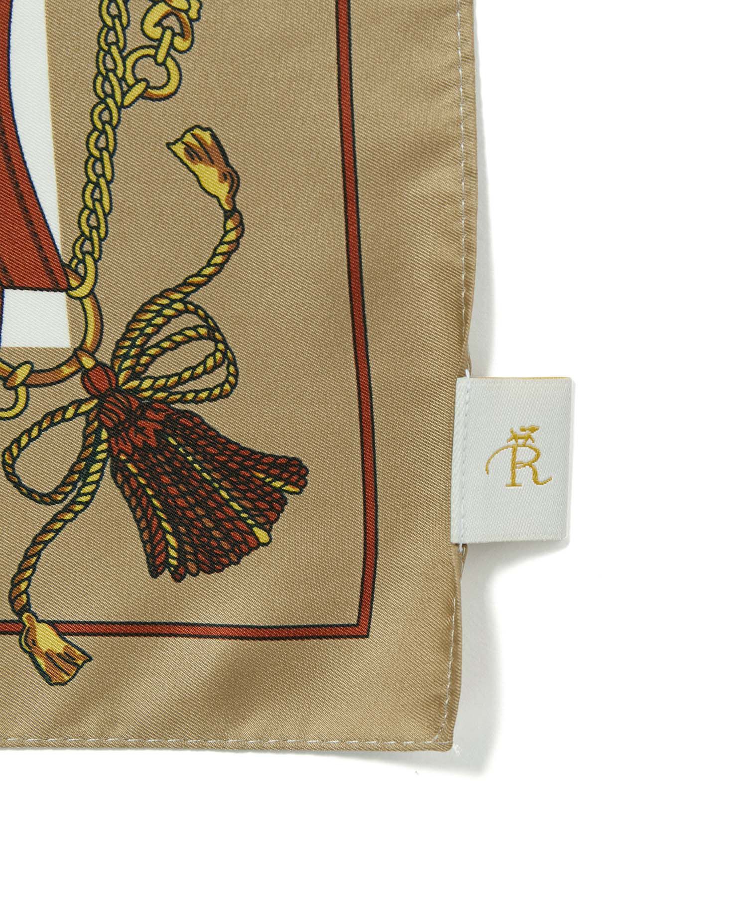 ROPE PICNIC PASSAGE「リング付きビンテージライクプリントスカーフ」|バンダナ・スカーフ|