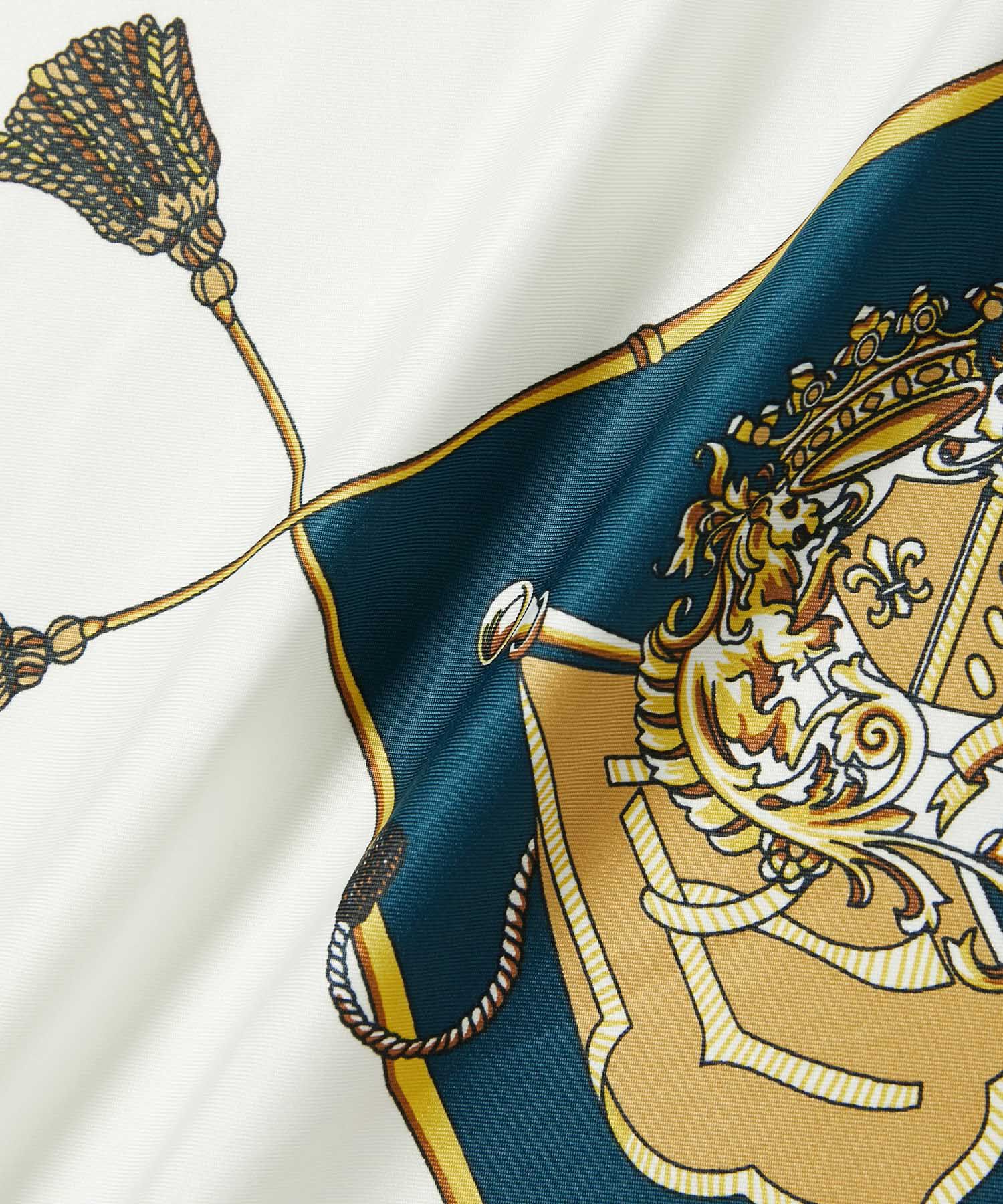 ROPE PICNIC PASSAGE「リング付きビンテージライクプリントスカーフ」|バンダナ・スカーフ|