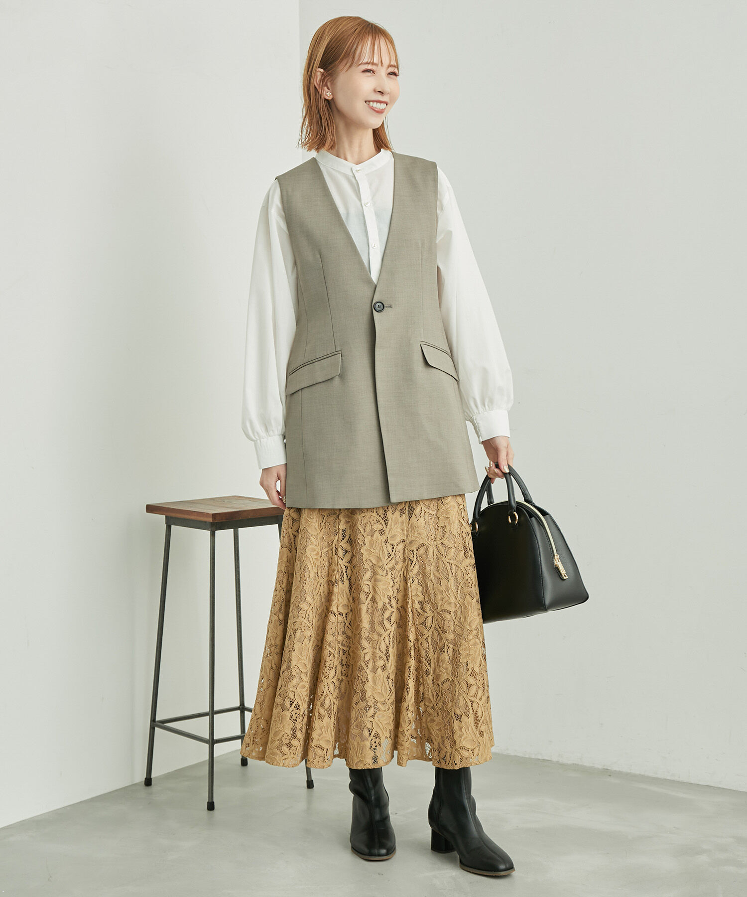 Rope&rsquo;Picnic「レースマーメイドスカート」|スカート|