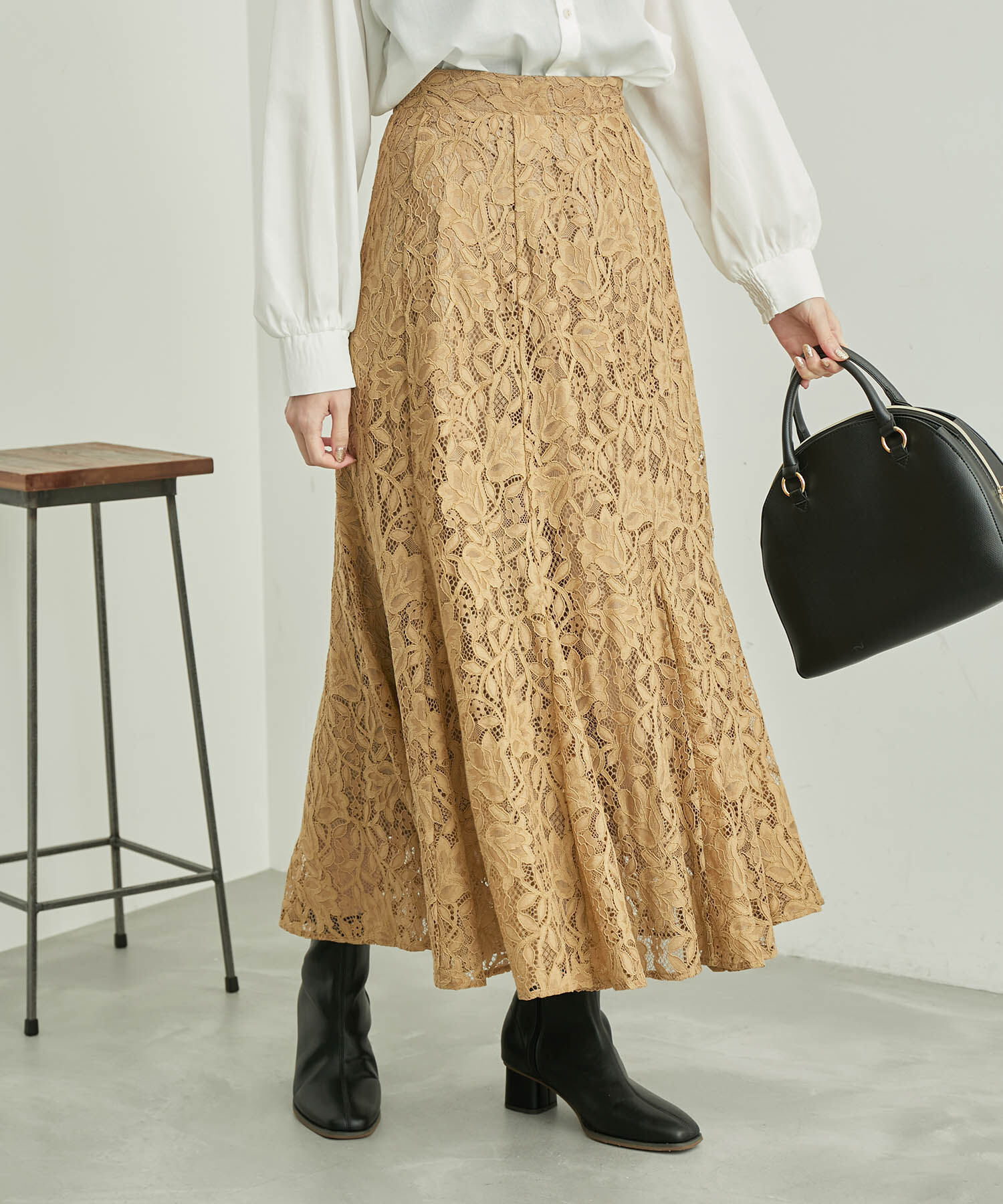 Rope&rsquo;Picnic「レースマーメイドスカート」|スカート|