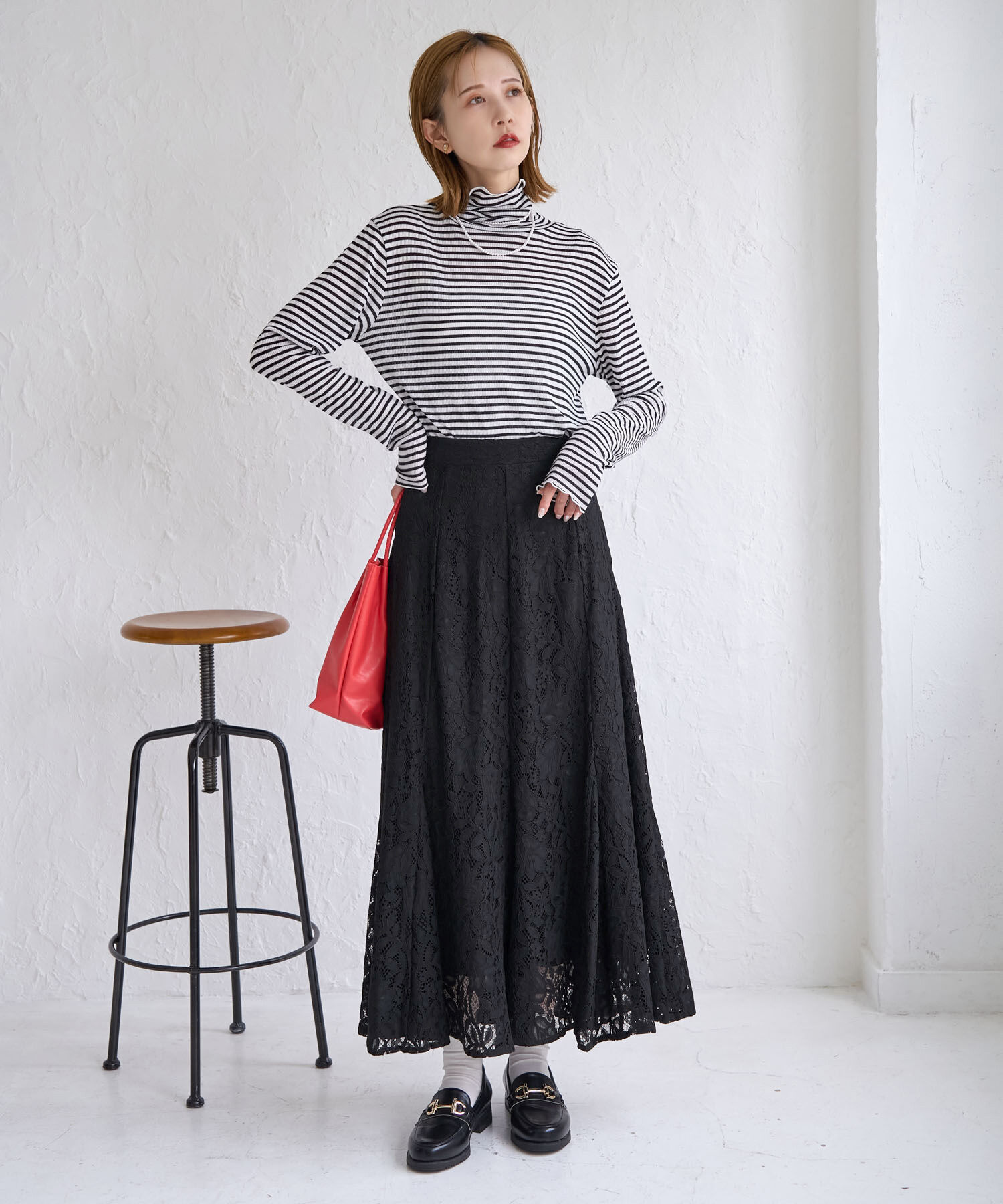 Rope&rsquo;Picnic「レースマーメイドスカート」|スカート|