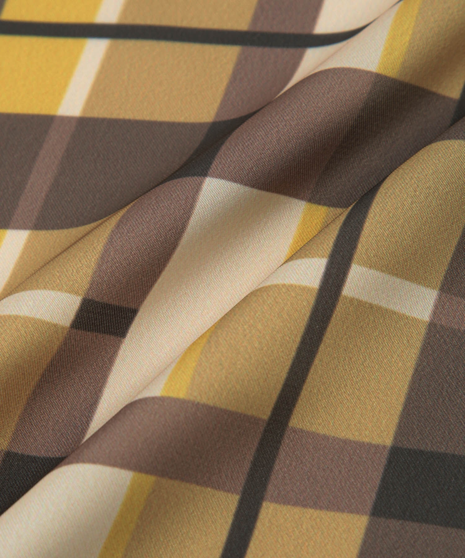 ROPE PICNIC PASSAGE「リング付きリサイクルポリエステルチェック柄スカーフ」|バンダナ・スカーフ|