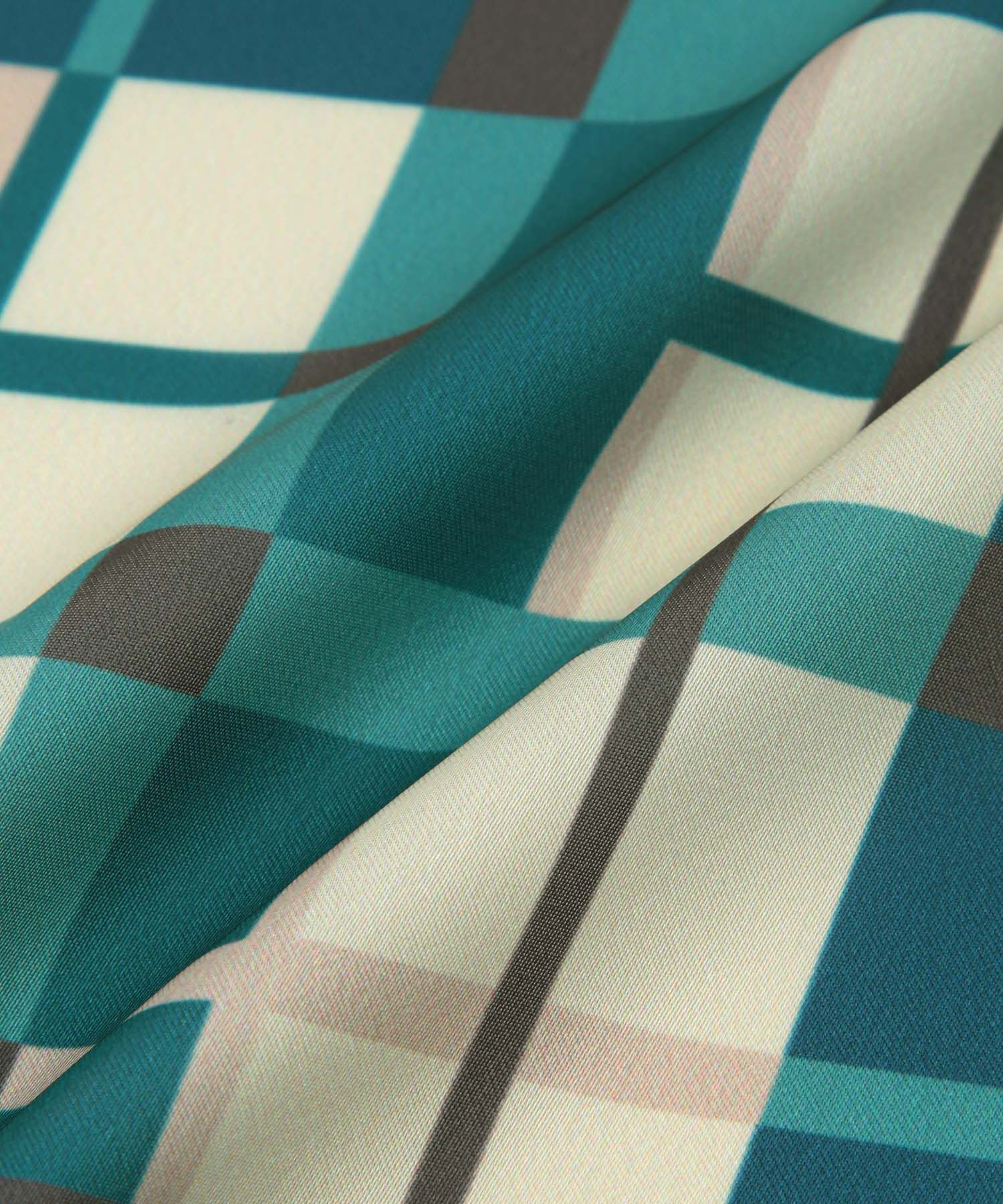 ROPE PICNIC PASSAGE「リング付きリサイクルポリエステルチェック柄スカーフ」|バンダナ・スカーフ|