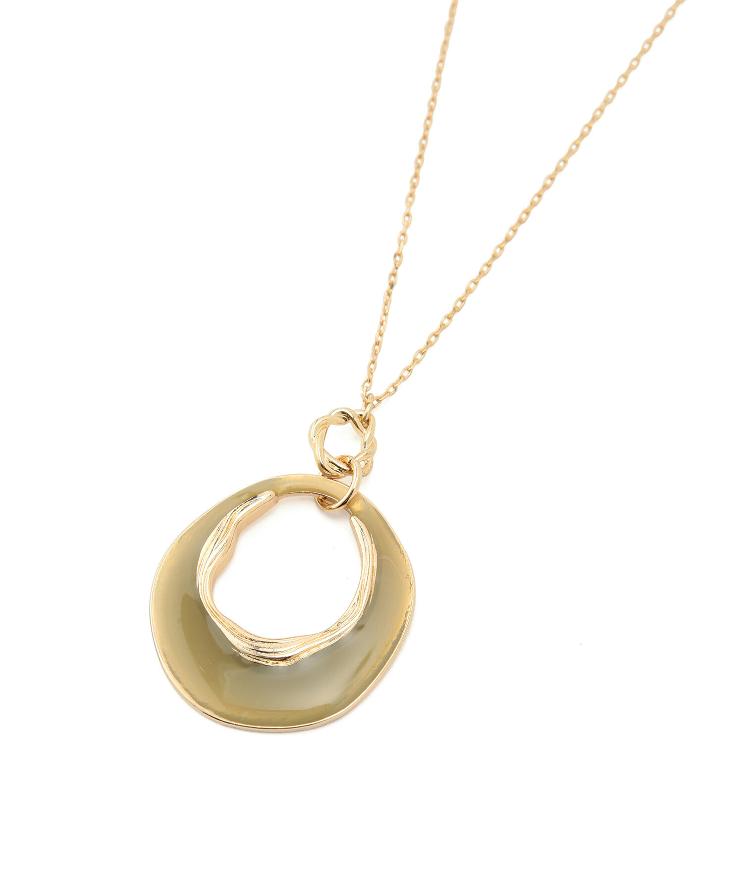 ROPE PICNIC PASSAGE「エポカラー変型サークルトップペンダント」|ネックレス|