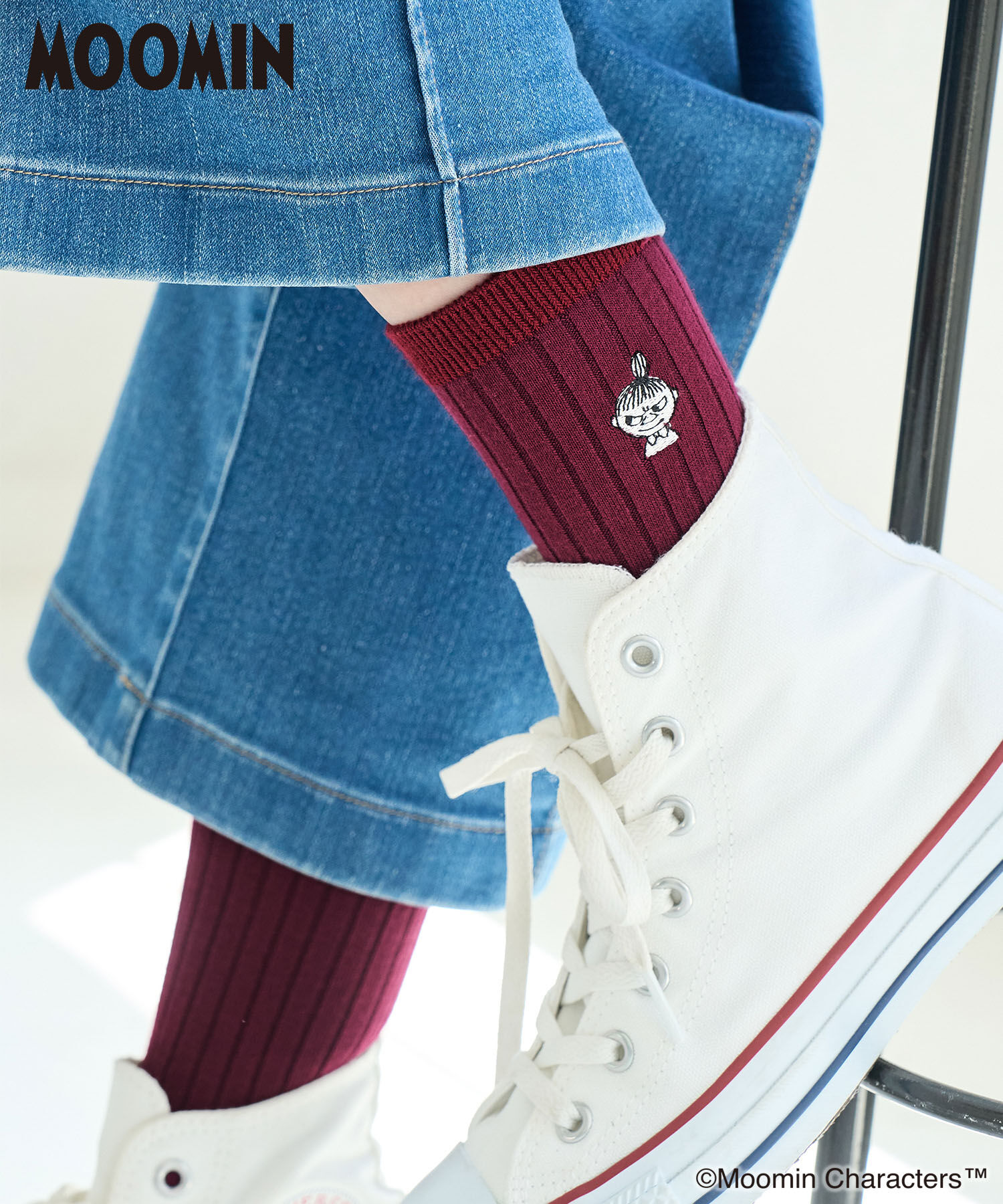 ROPE PICNIC PASSAGE「【MOOMIN &times;ROPE' PICNIC】ソックス」|ソックス|ワイン(66)